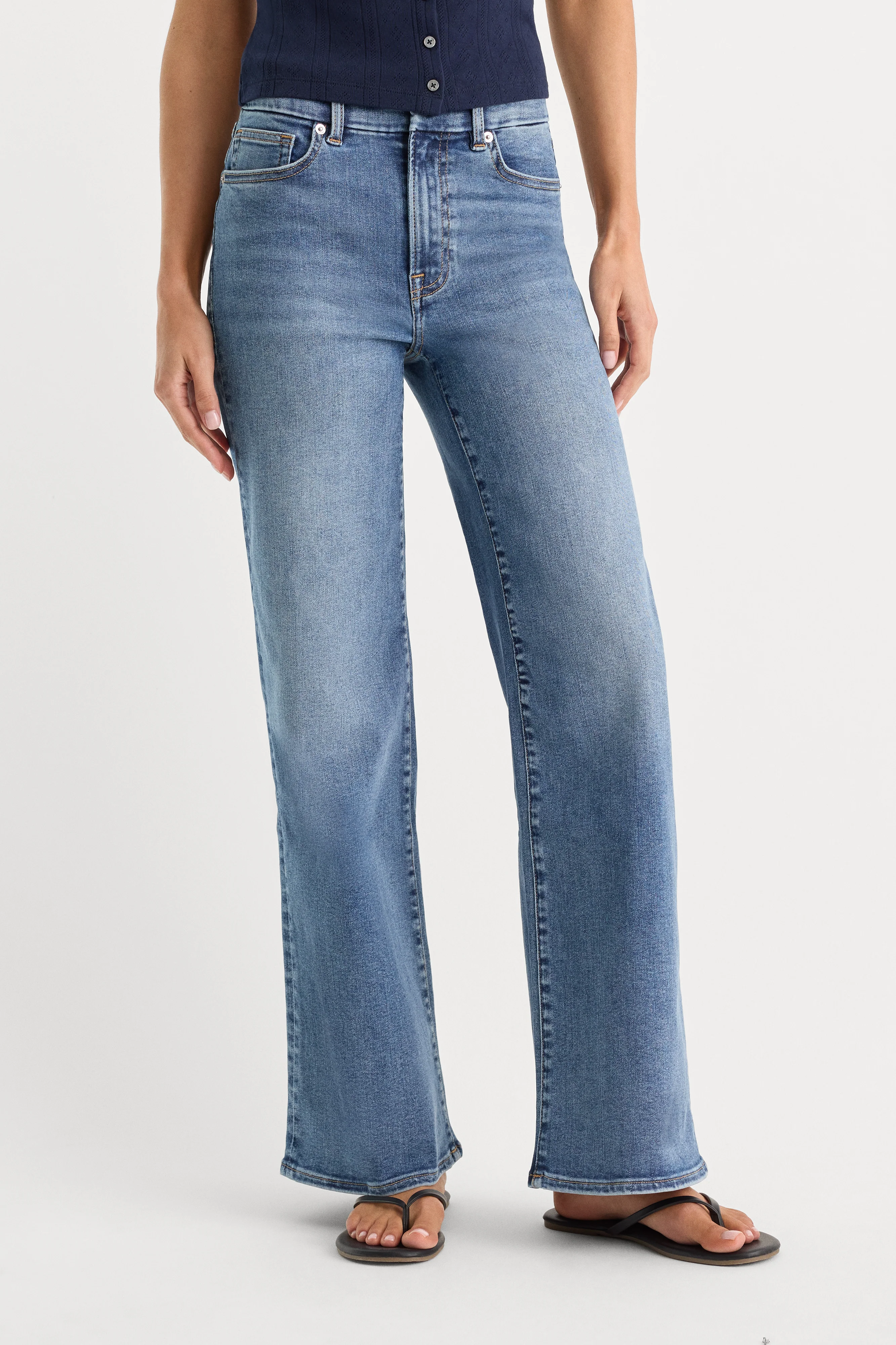 ALWAYS FITS SLIM PALAZZO JEANS | TAWNY - Image 2