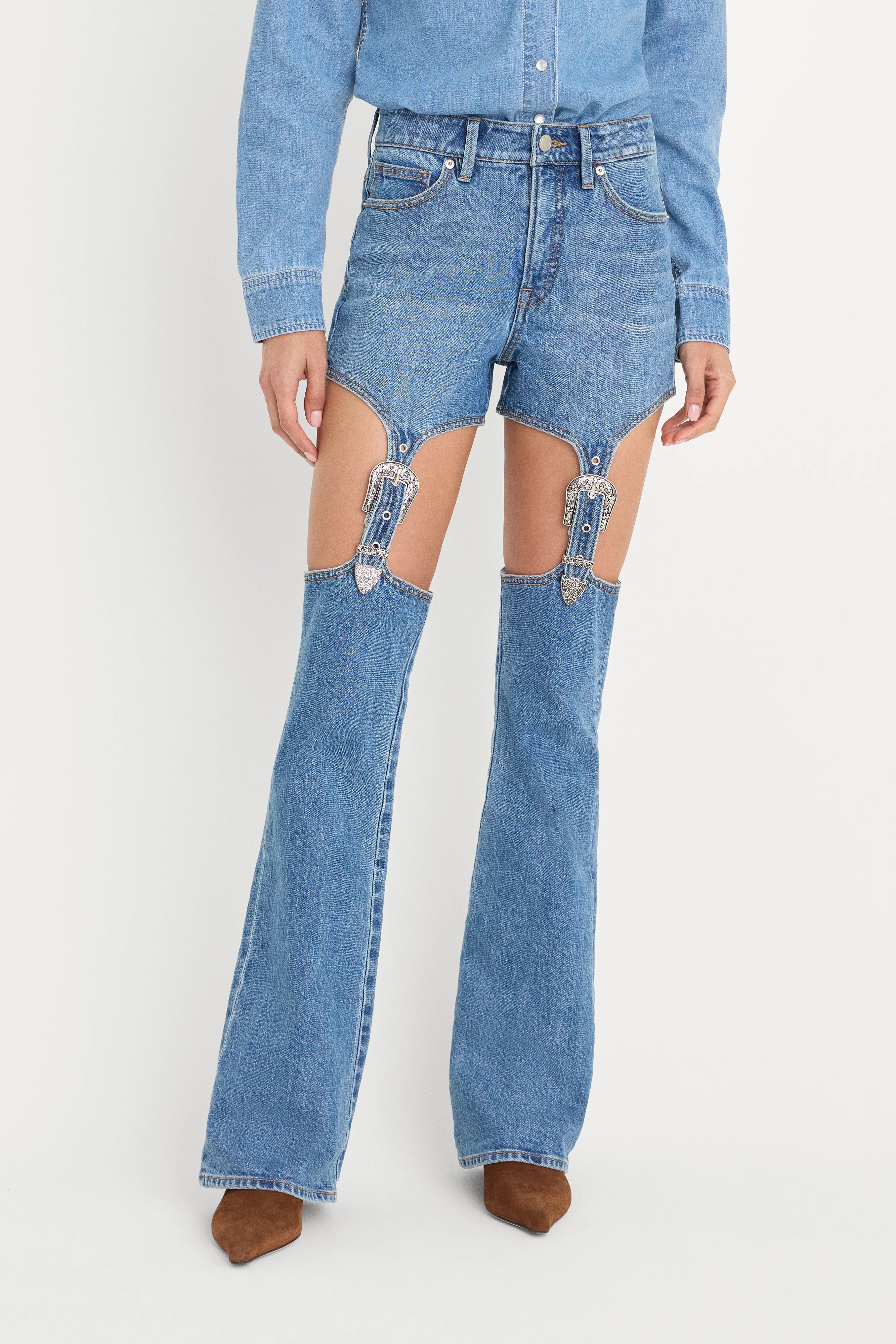 DOLLY JOLEANS BOOTCUT HIGH RISE JEANS | INDIGO1200 - Image 2