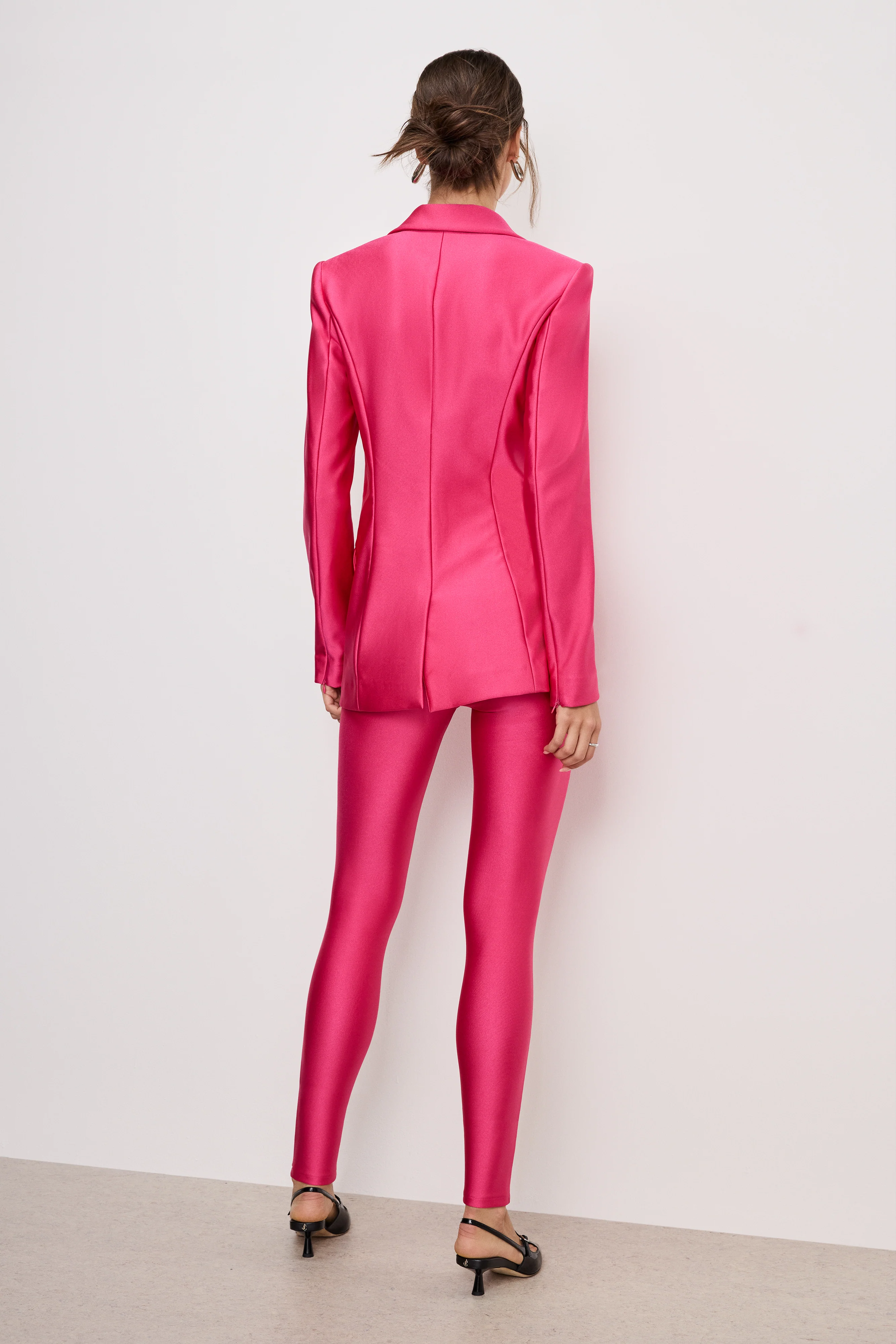 COMPRESSION SHINE GOOD WAIST LEGGINGS | BALLERINA PINK004 - Image 2
