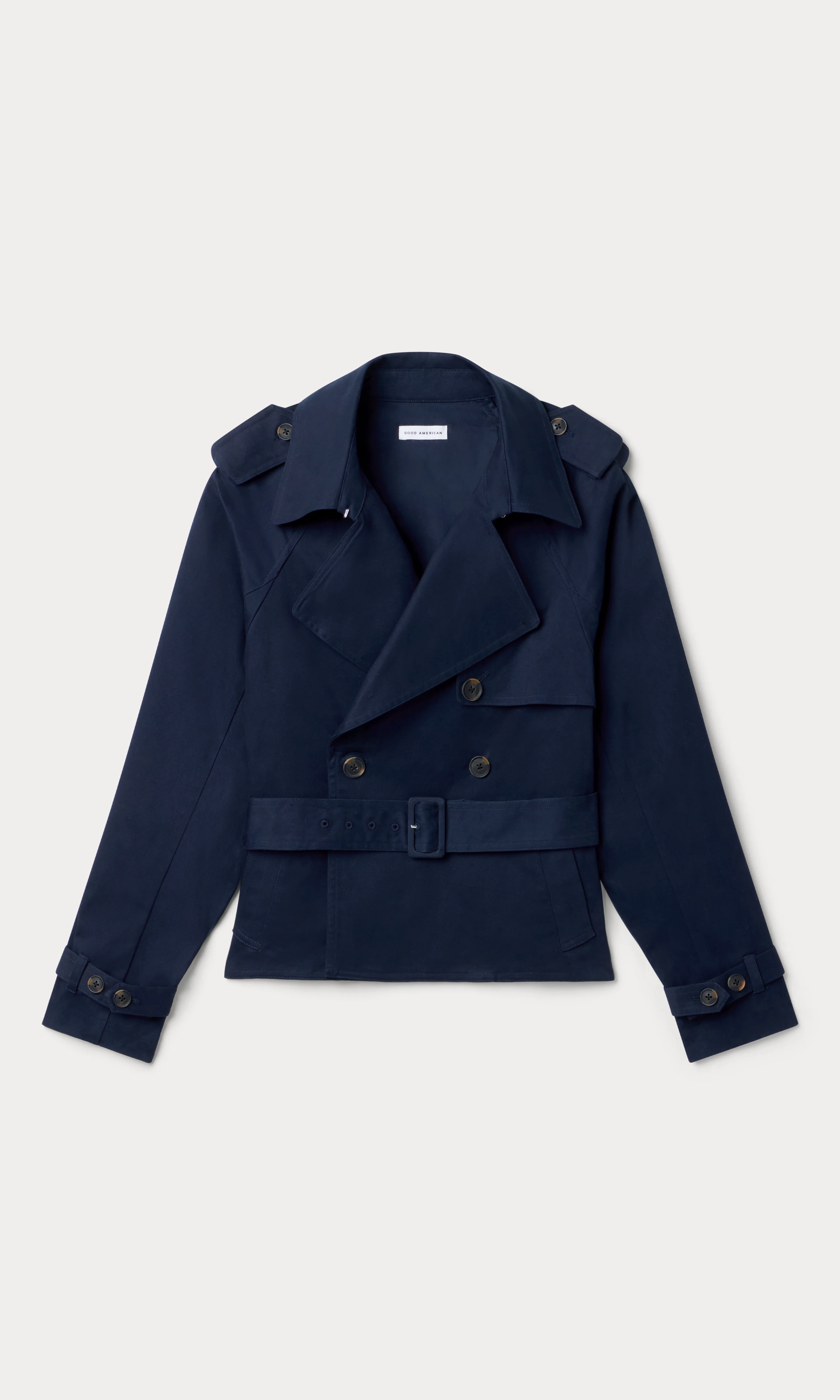 THE CROPPED TRENCH JACKET | NEW NAVY002 - Image 6