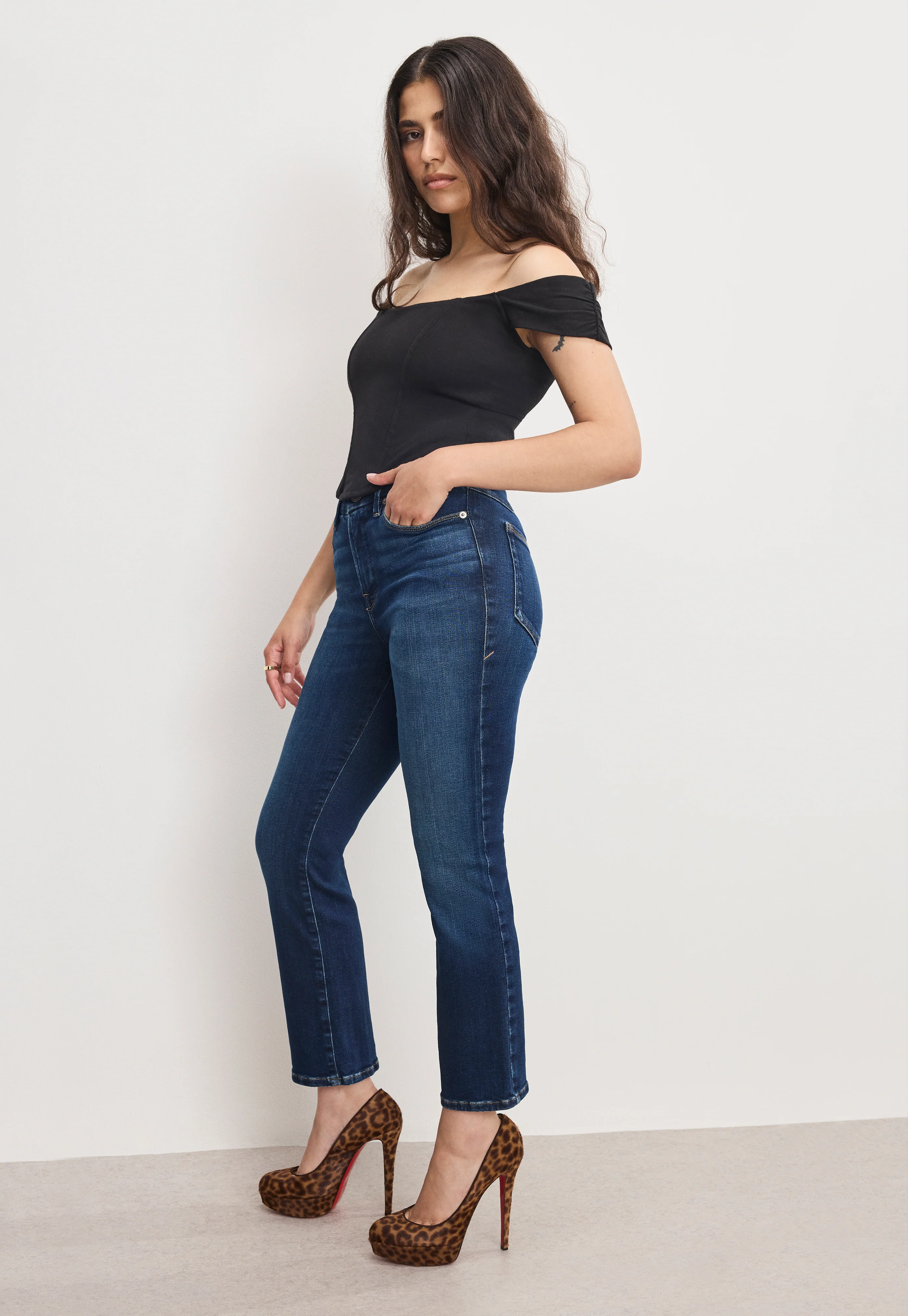 DOLLY JOLEANS PETITE STRAIGHT JEANS | INDIGO1080 - Image 3