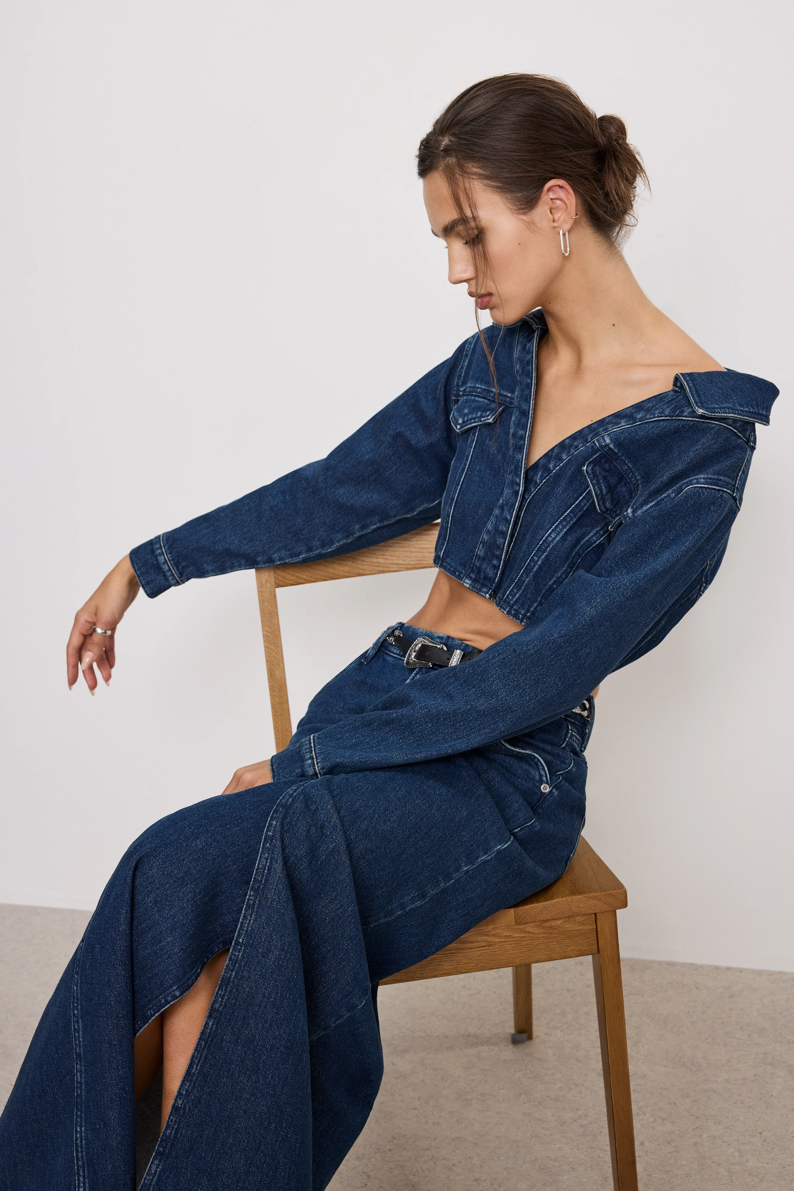 DENIM MAXI SKIRT | INDIGO724 - Image 6