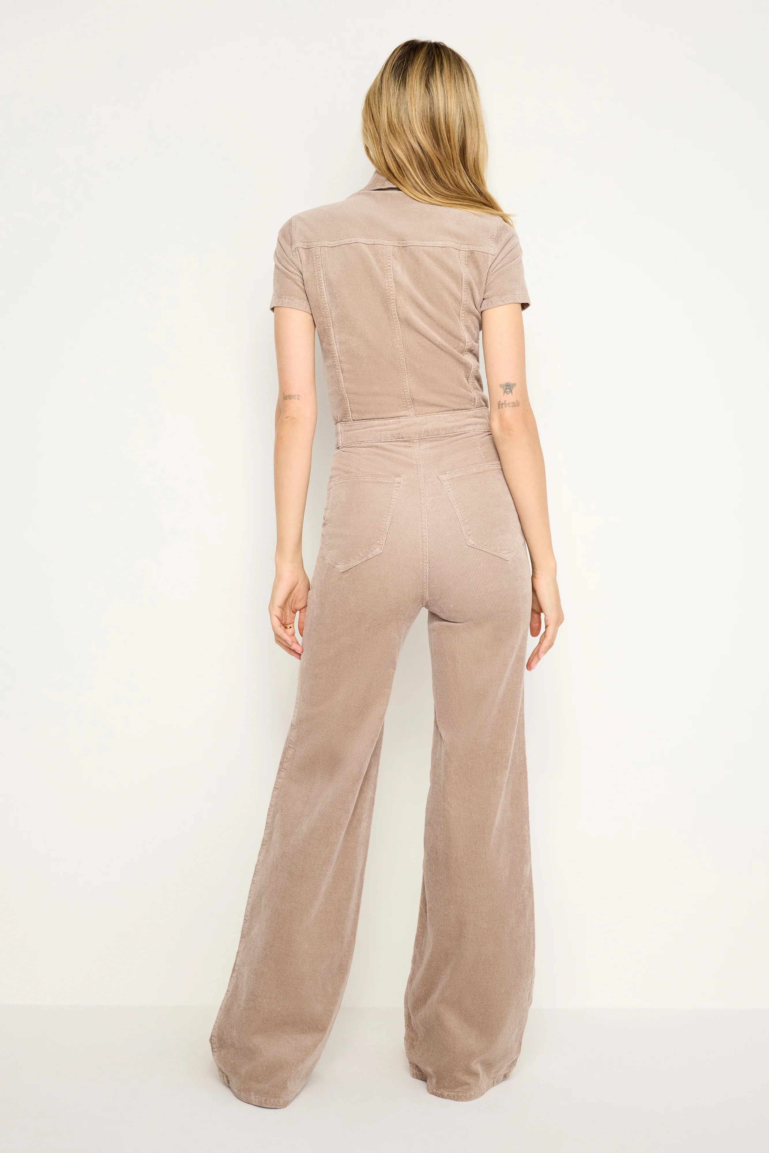 FIT FOR SUCCESS CORDUROY PALAZZO JUMPSUIT | FLAX001 - Image 3