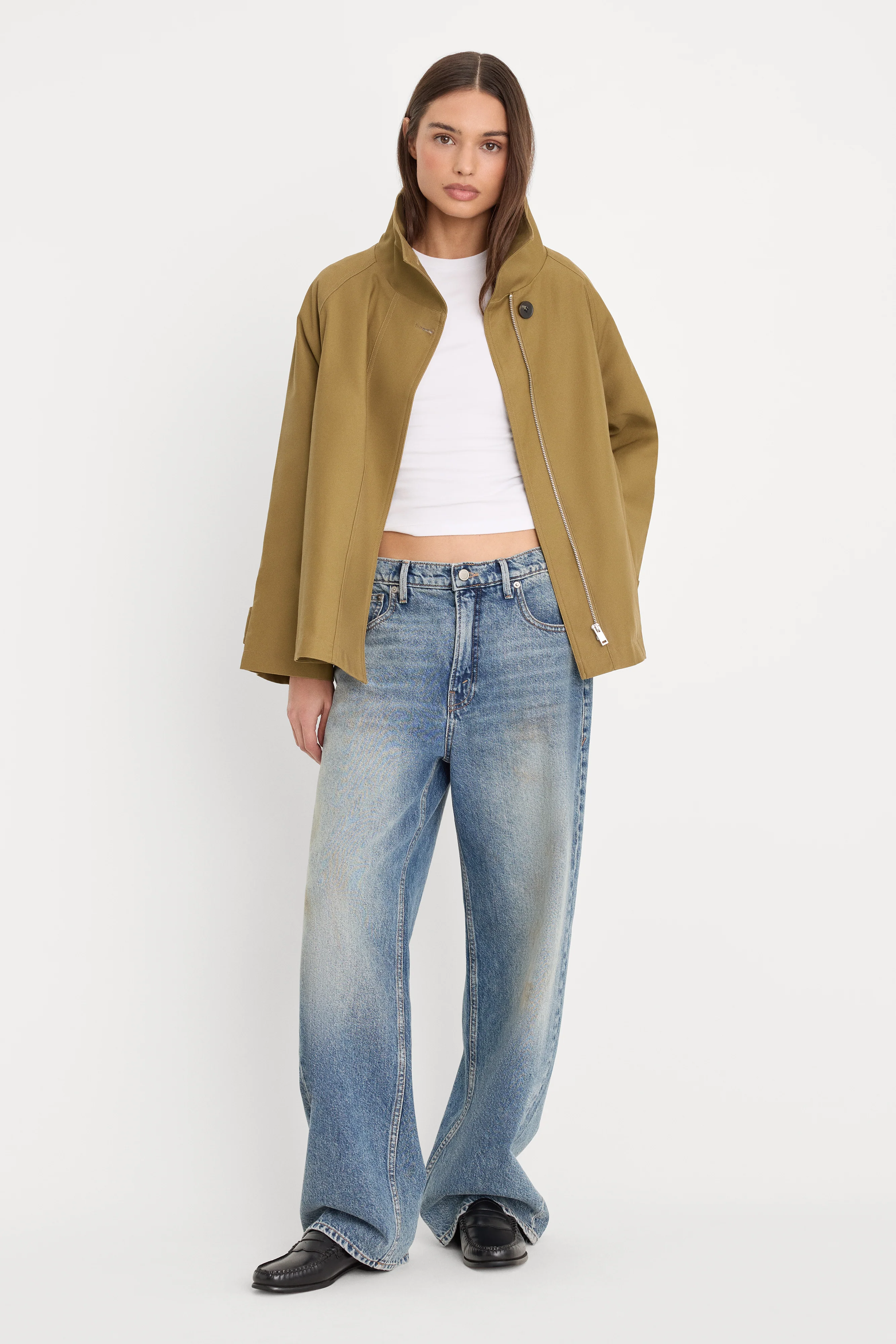 THE FUNNEL NECK TRENCH | FATIGUE - Image 2