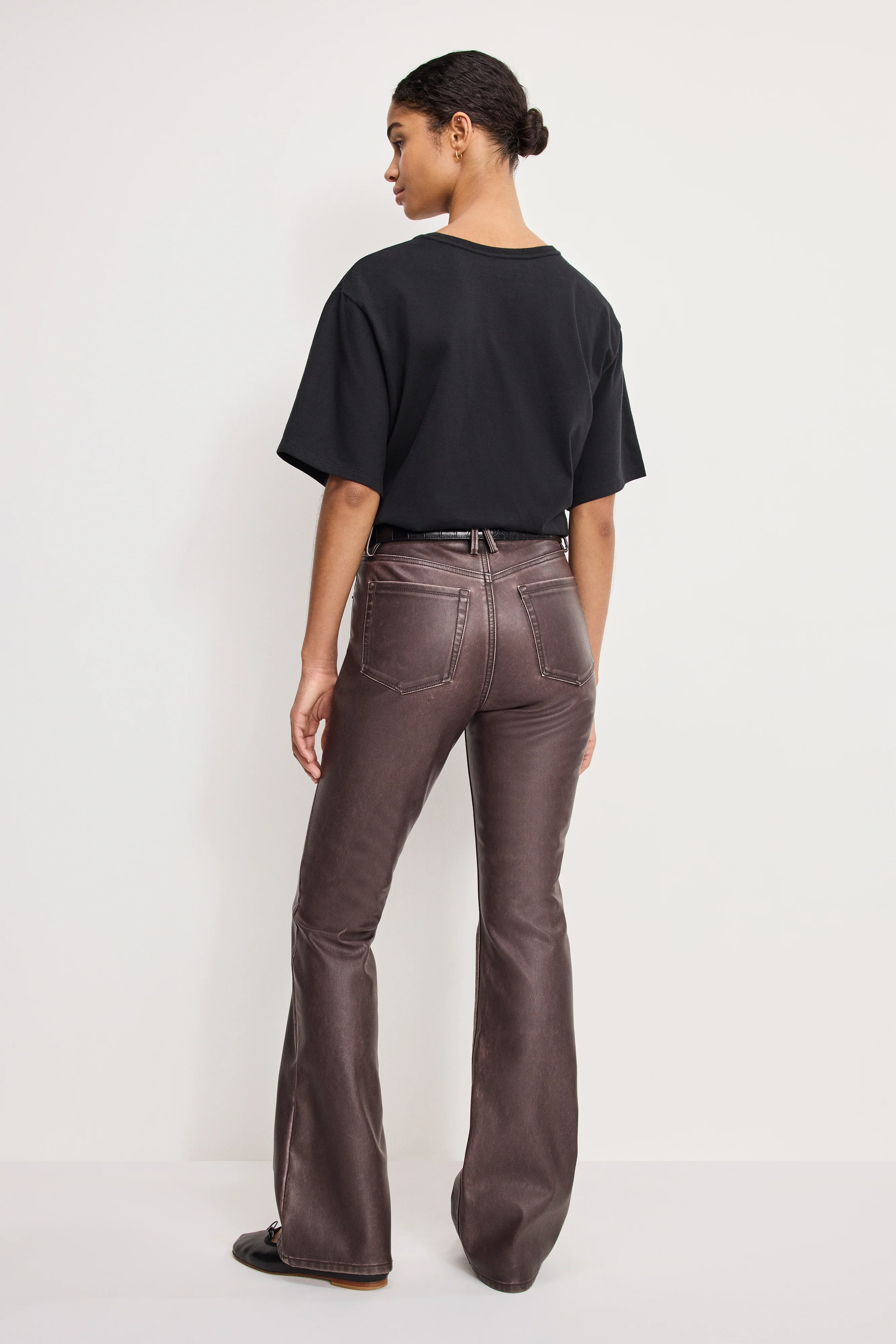 GOOD CLASSIC BOOTCUT FAUX LEATHER PANTS | VAMP001 - Image 3