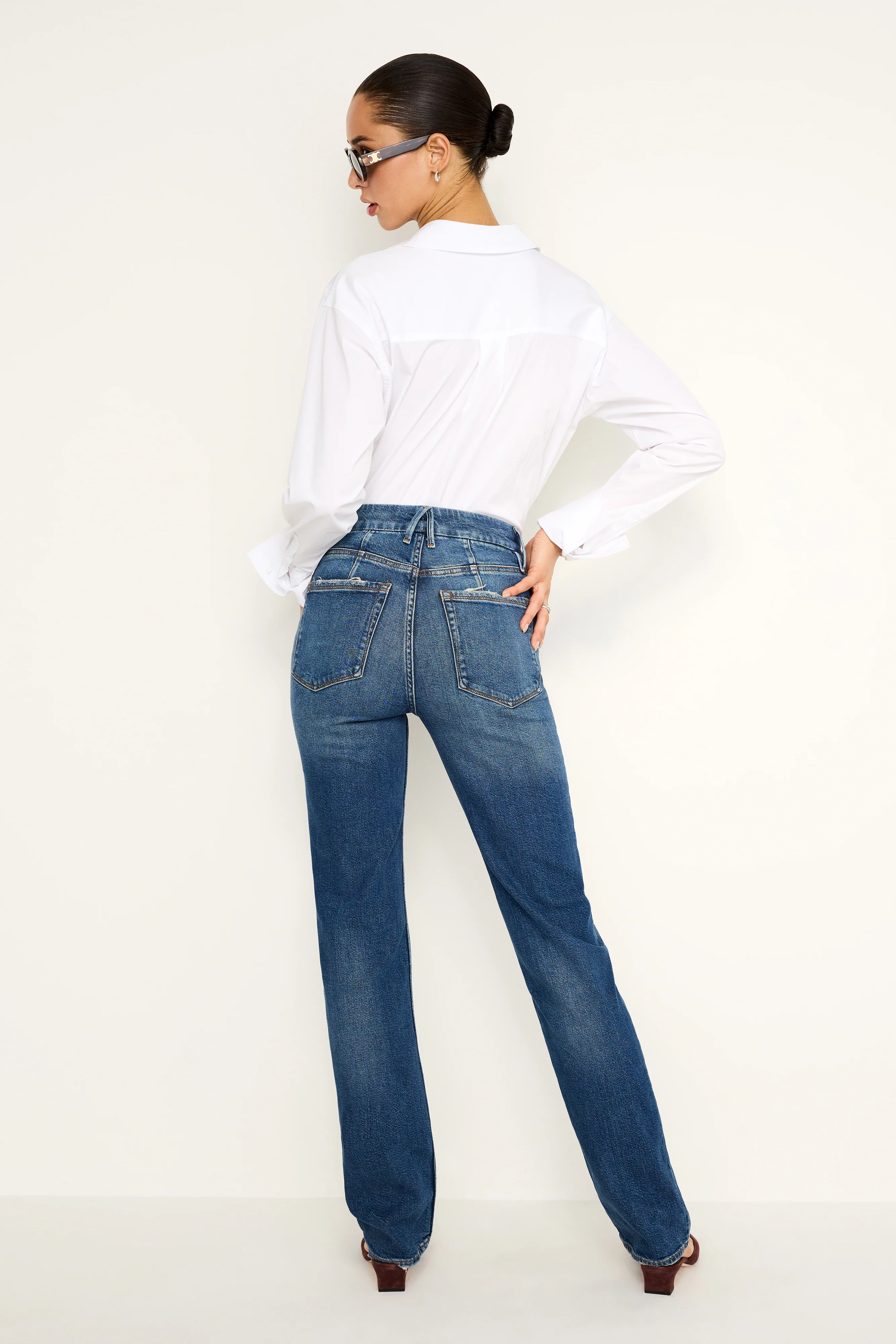 GOOD ICON STRAIGHT JEANS | INDIGO605 - Image 4
