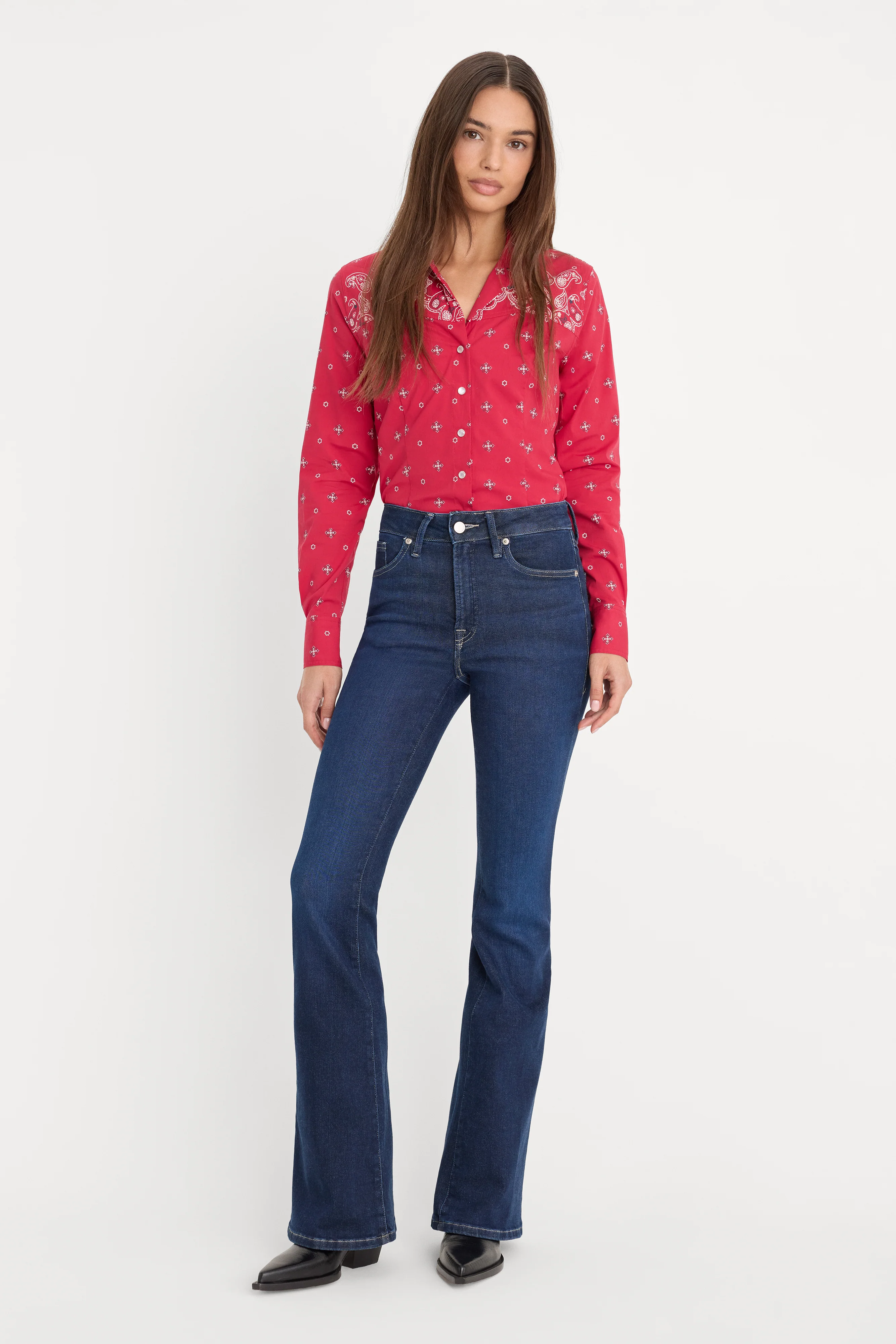 DOLLY JOLEANS GOOD LEGS FLARE JEANS | INDIGO1193