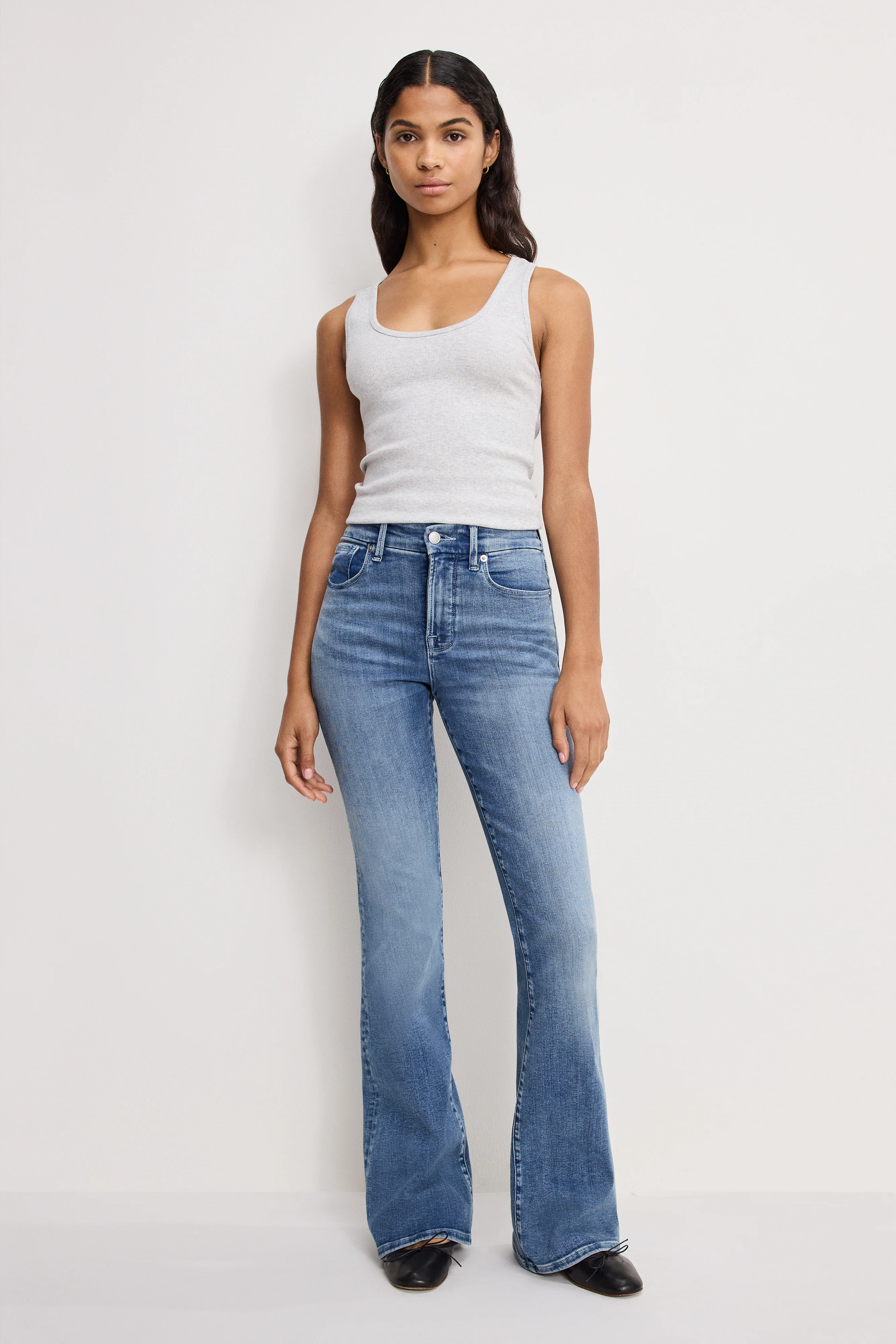 GOOD LEGS FLARE JEANS | INDIGO1154