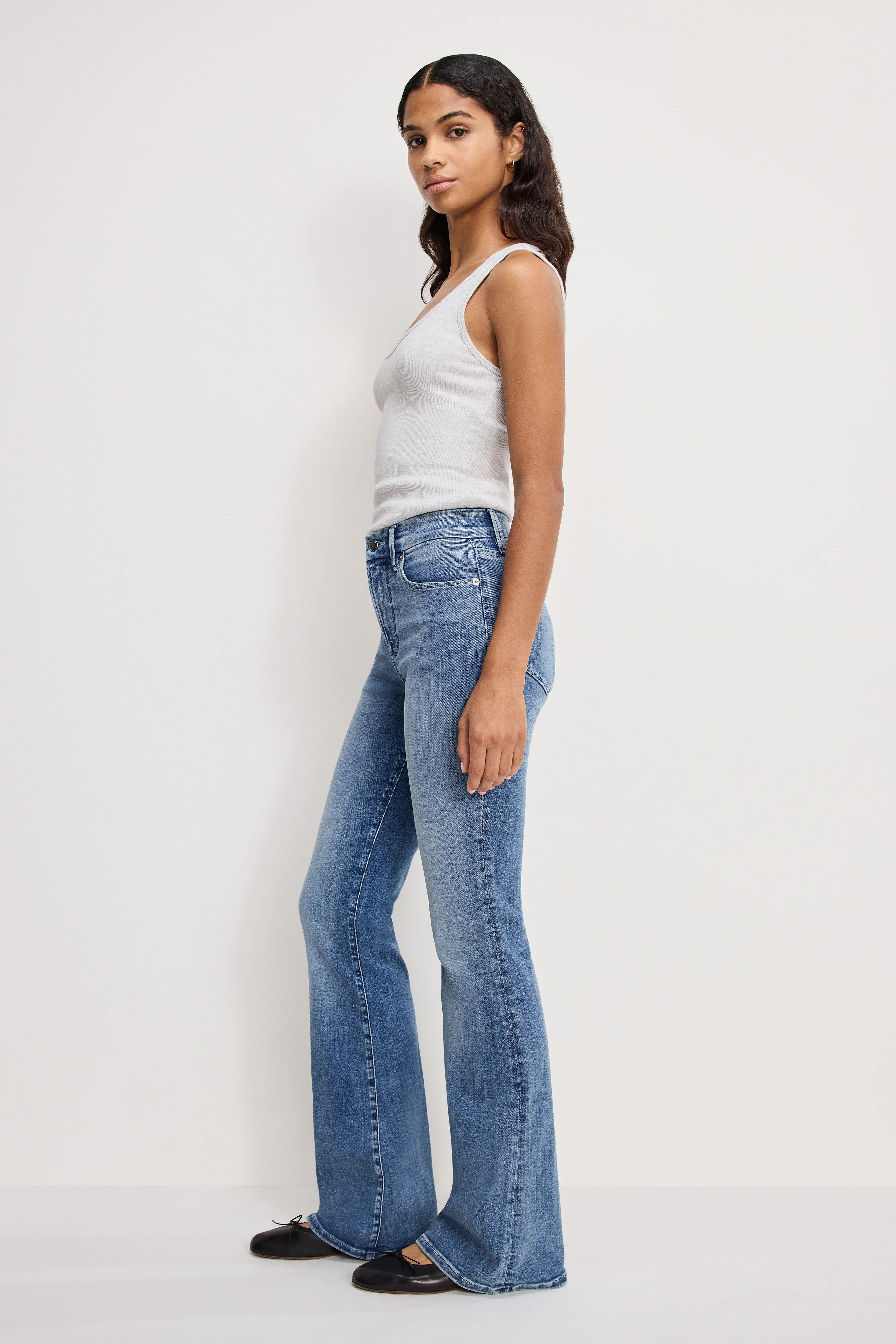 GOOD LEGS FLARE JEANS | INDIGO1154 - Image 3