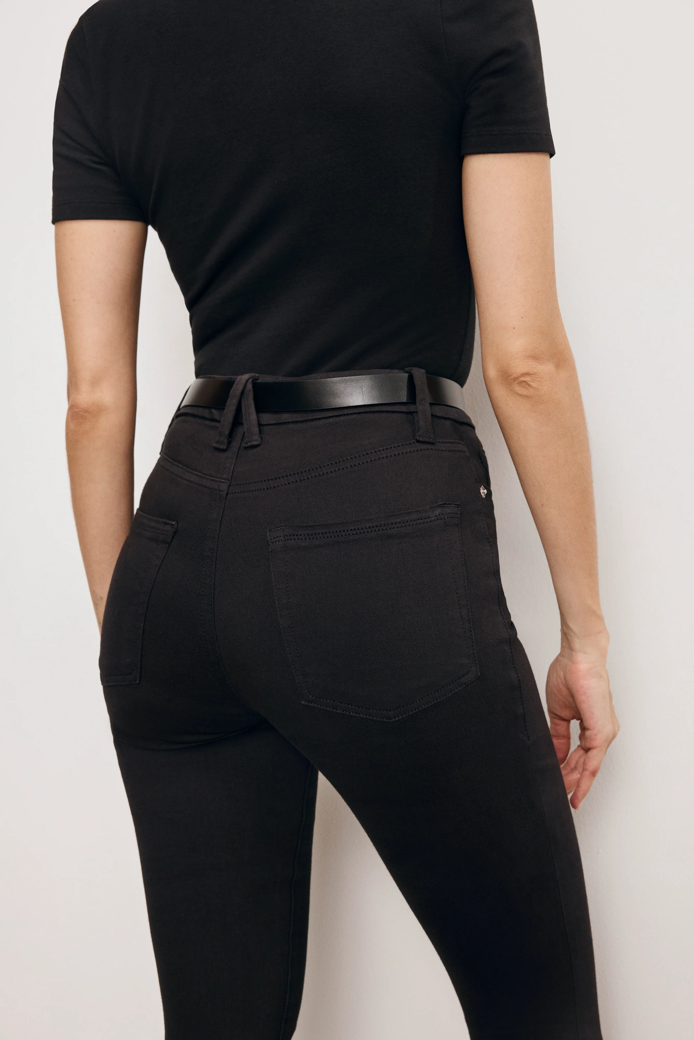 GOOD LEGS SKINNY CROPPED JEANS | BLACK001 - Image 4