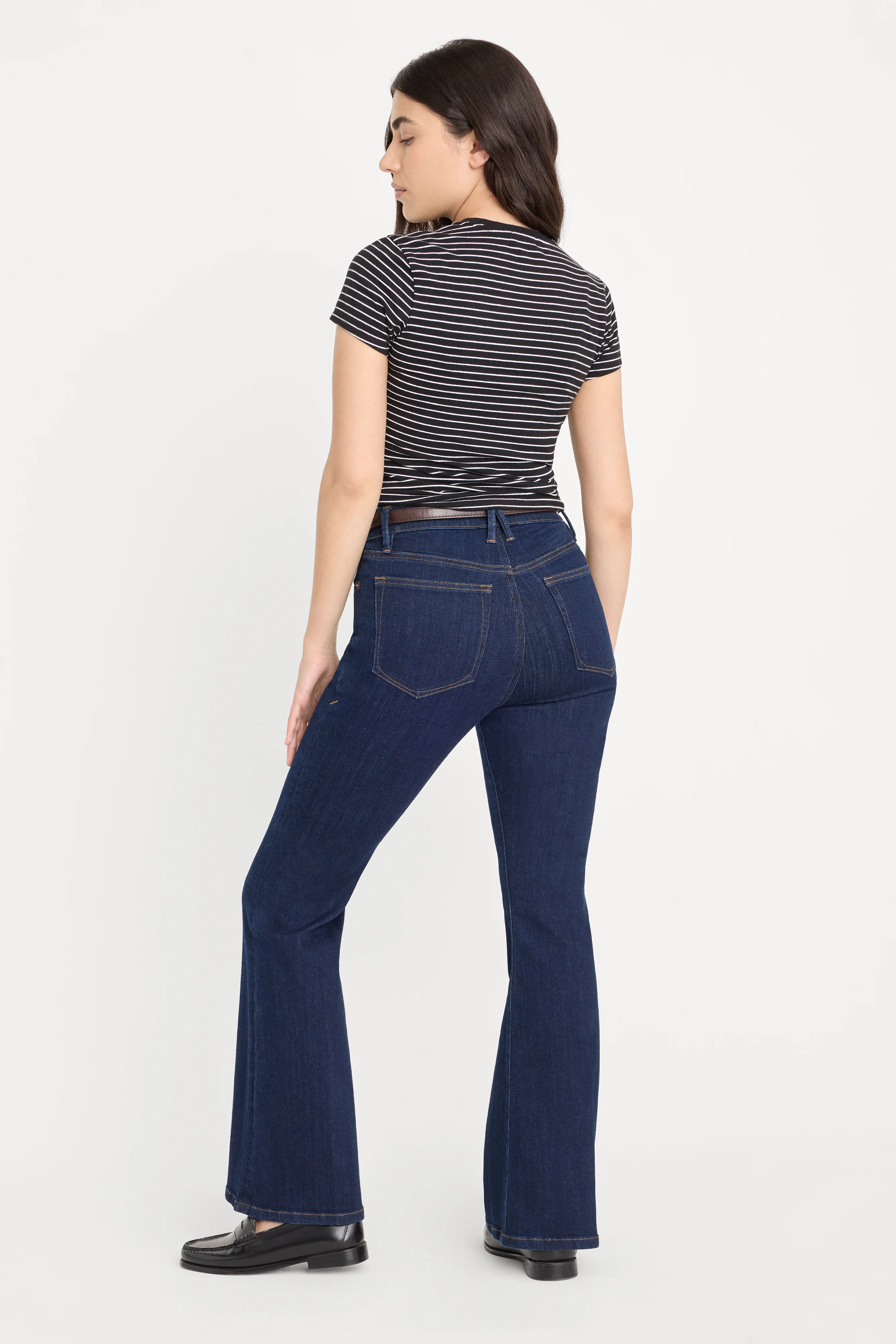 GOOD PETITE FLARE JEANS | INDIGO1153 - Image 6