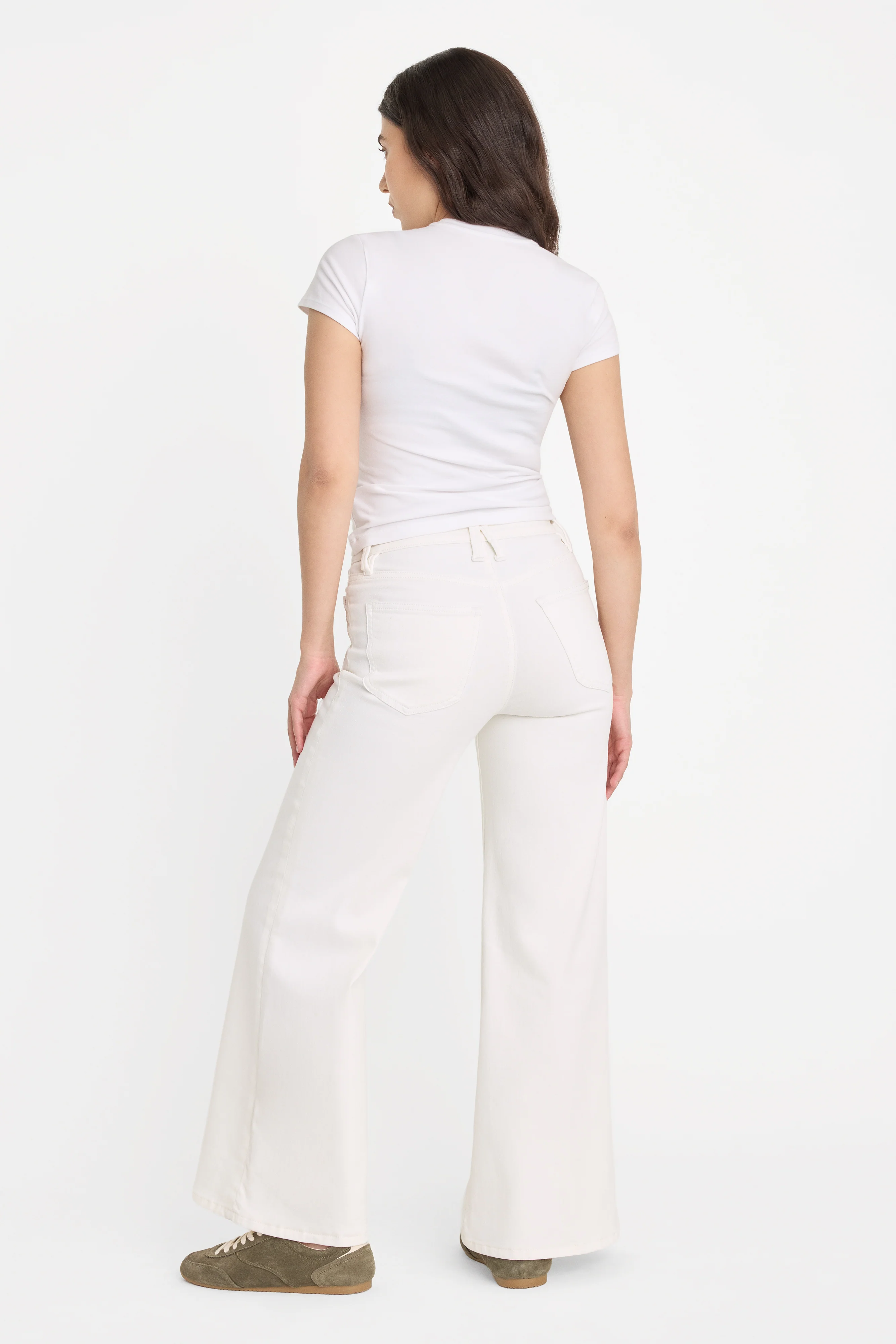 GOOD PETITE PALAZZO JEANS | WHITE001 - Image 4
