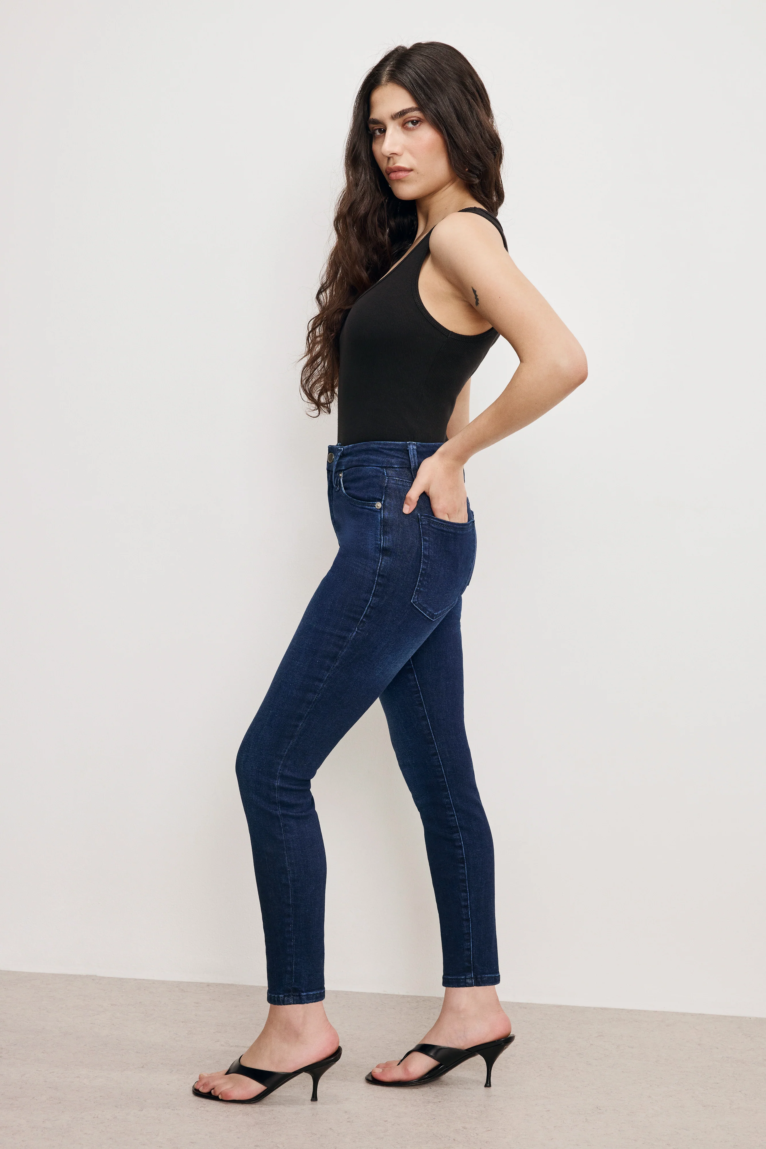 GOOD PETITE SKINNY JEANS | BLUE224 - Image 3