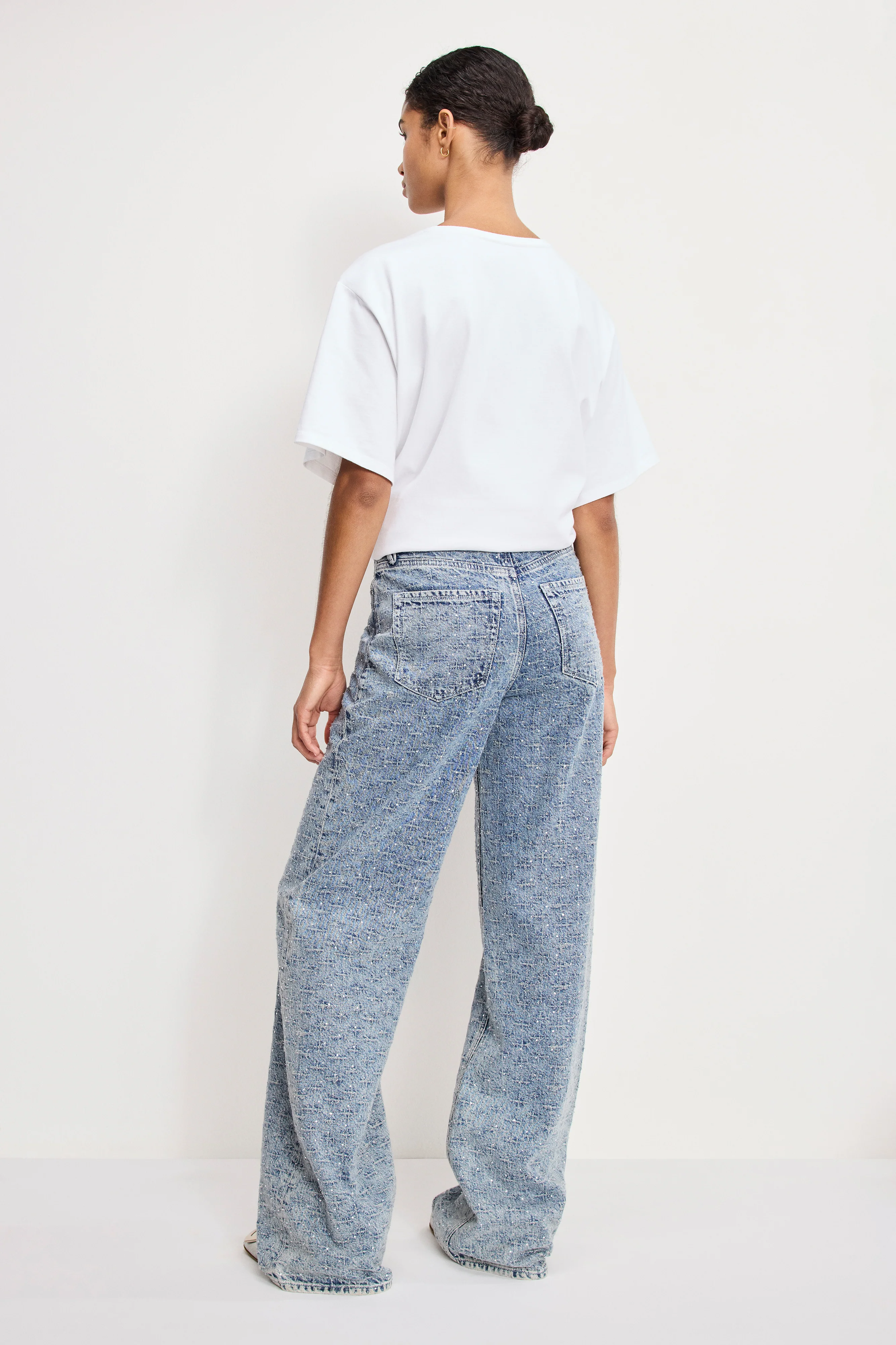 GOOD SKATE WIDE CRYSTAL JEANS | INDIGO1070 - Image 3