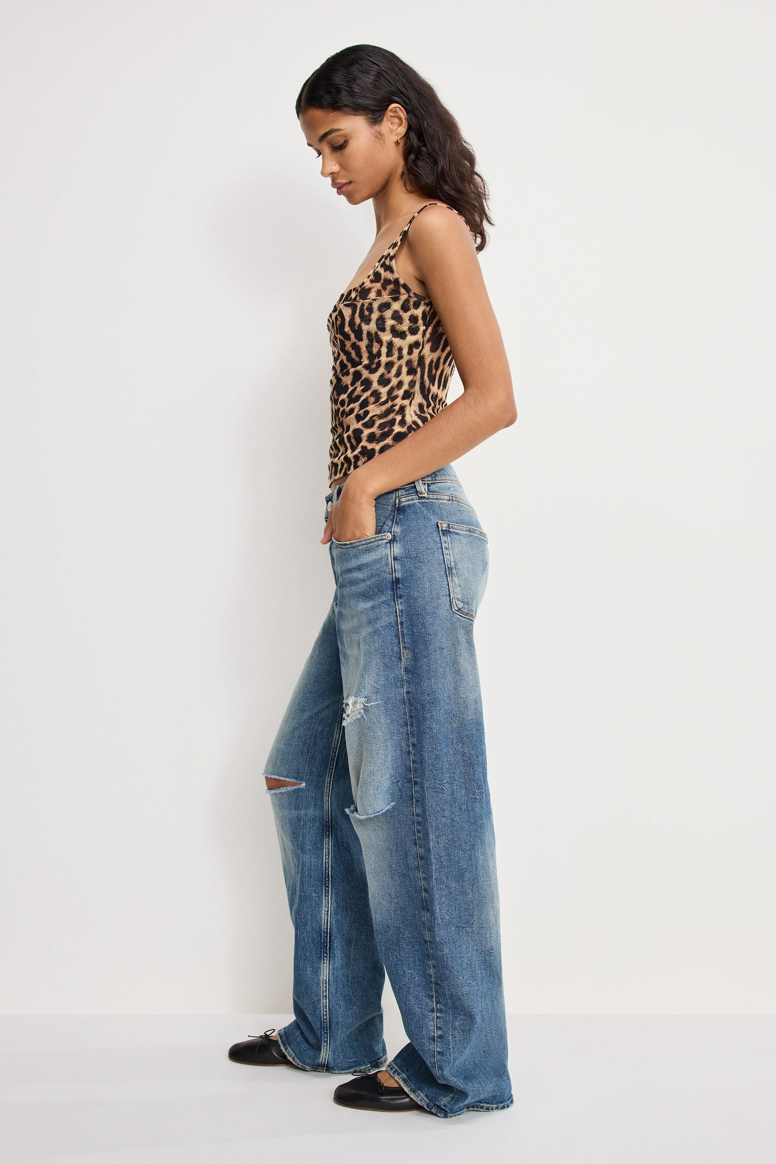 GOOD LOW RISE BAGGY JEANS | INDIGO1280 - Image 2