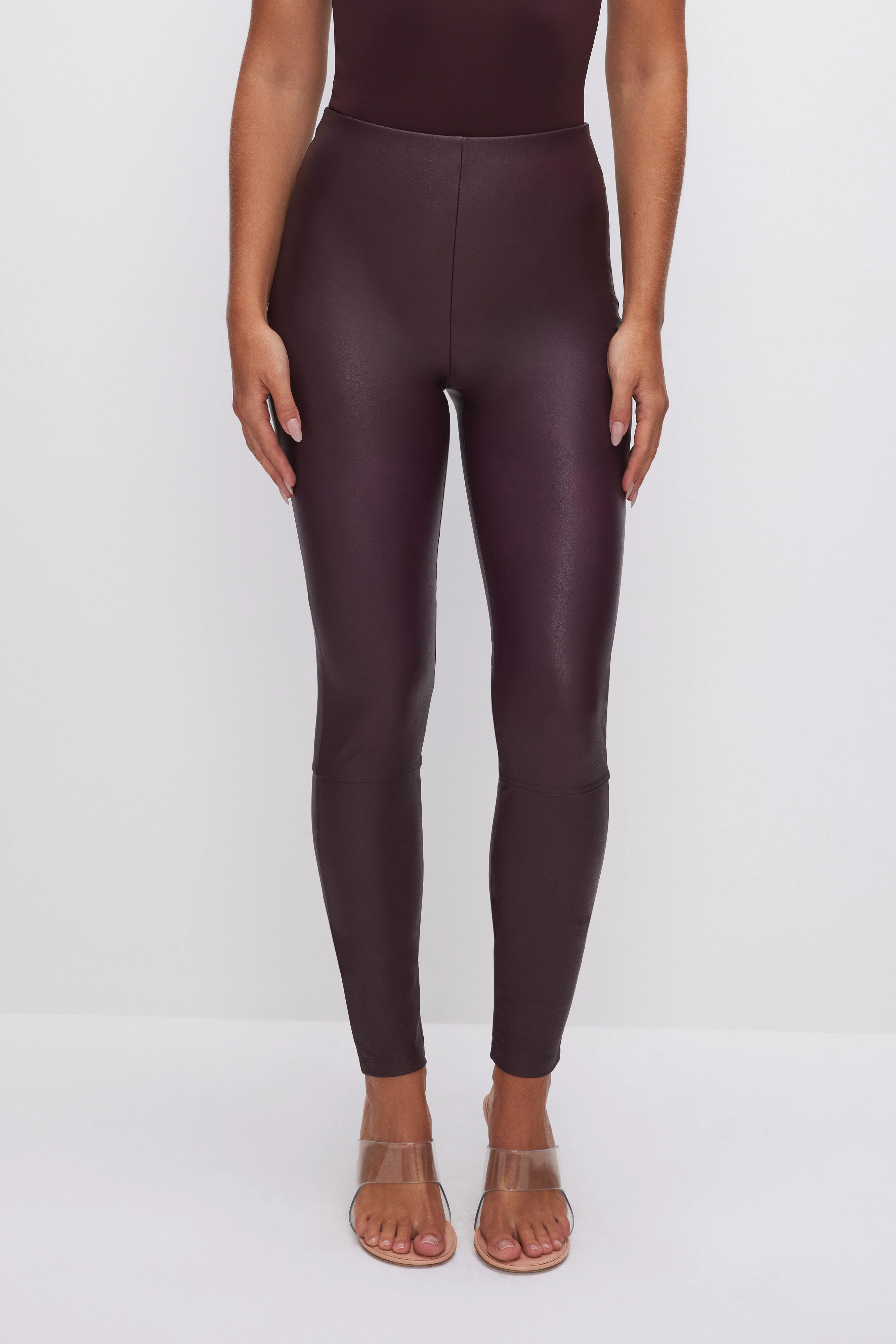 GOOD WAIST FAUX LEATHER LEGGINGS | MALBEC003 - Image 2