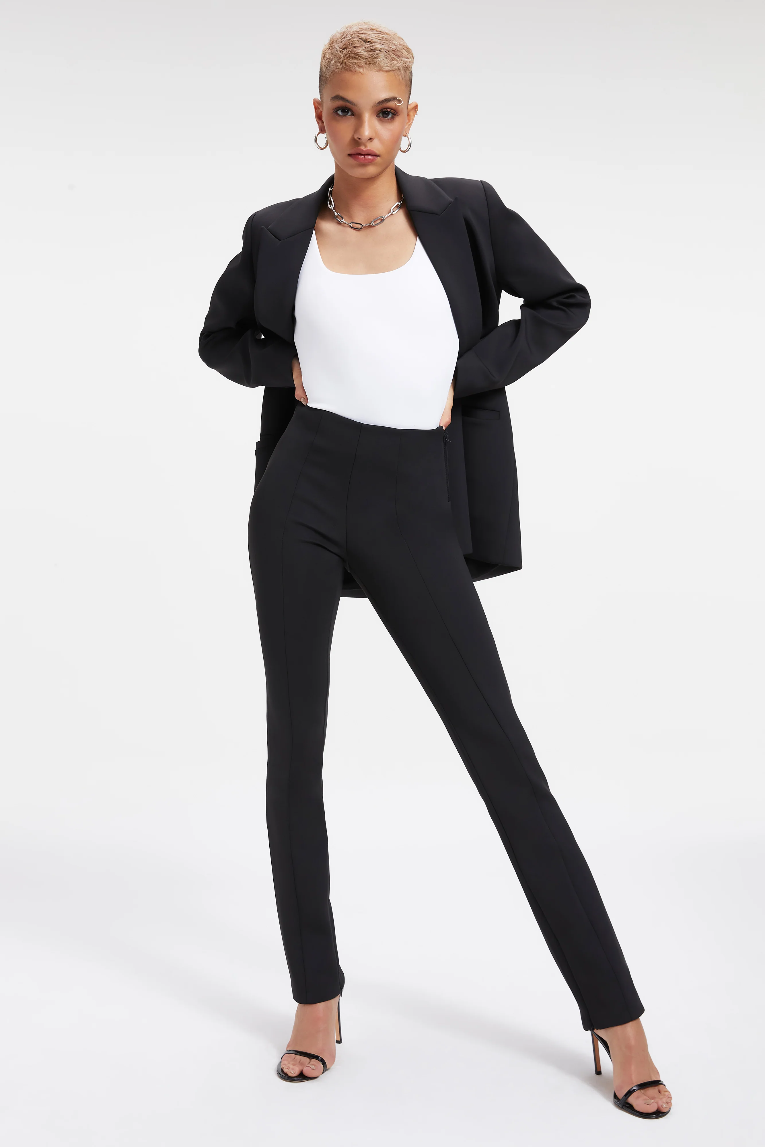GOOD WAIST SCUBA PANTS | BLACK001 - Image 4