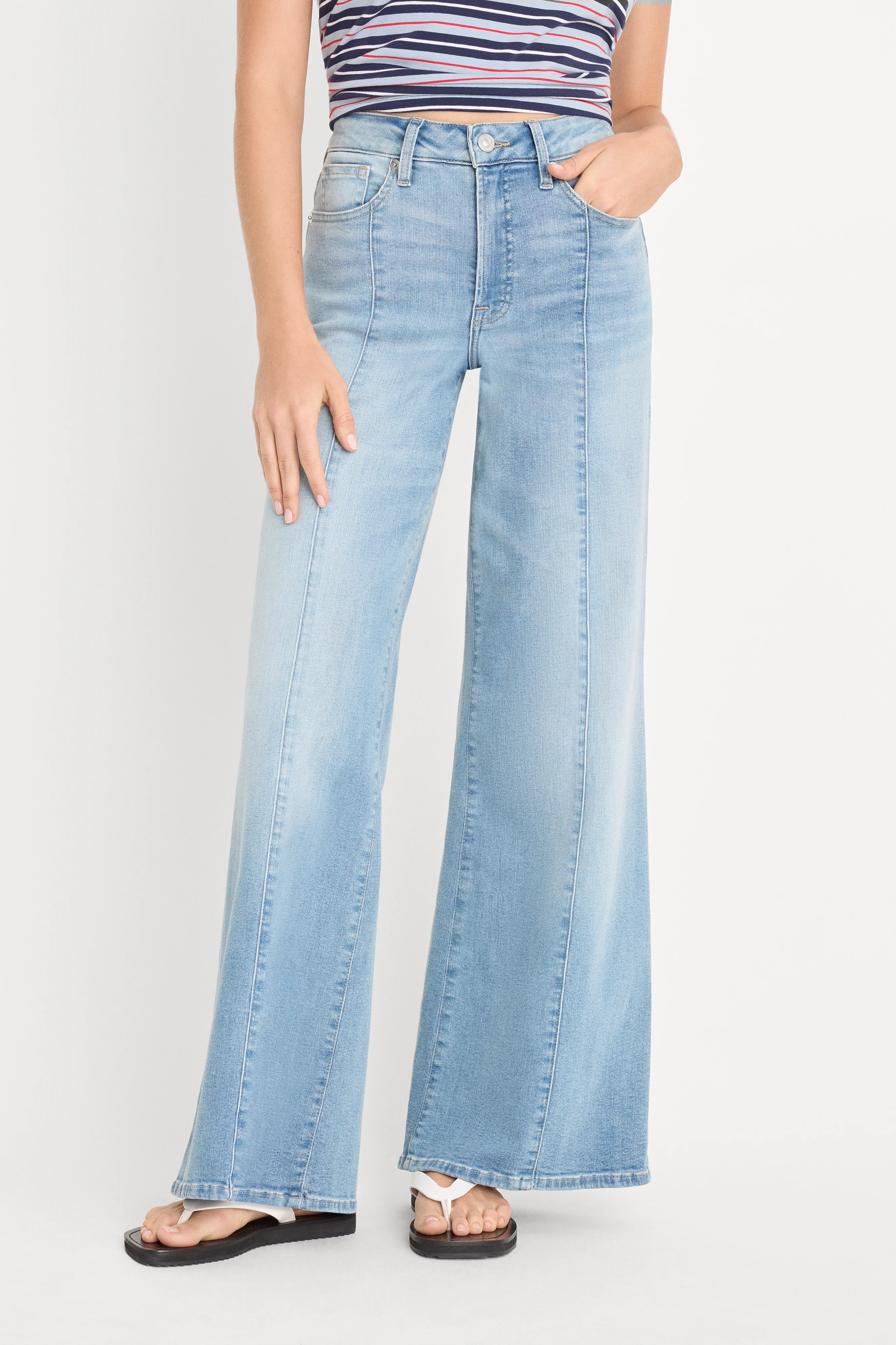 GOOD WAIST PALAZZO ANKLE JEANS | INDIGO1247 - Image 2