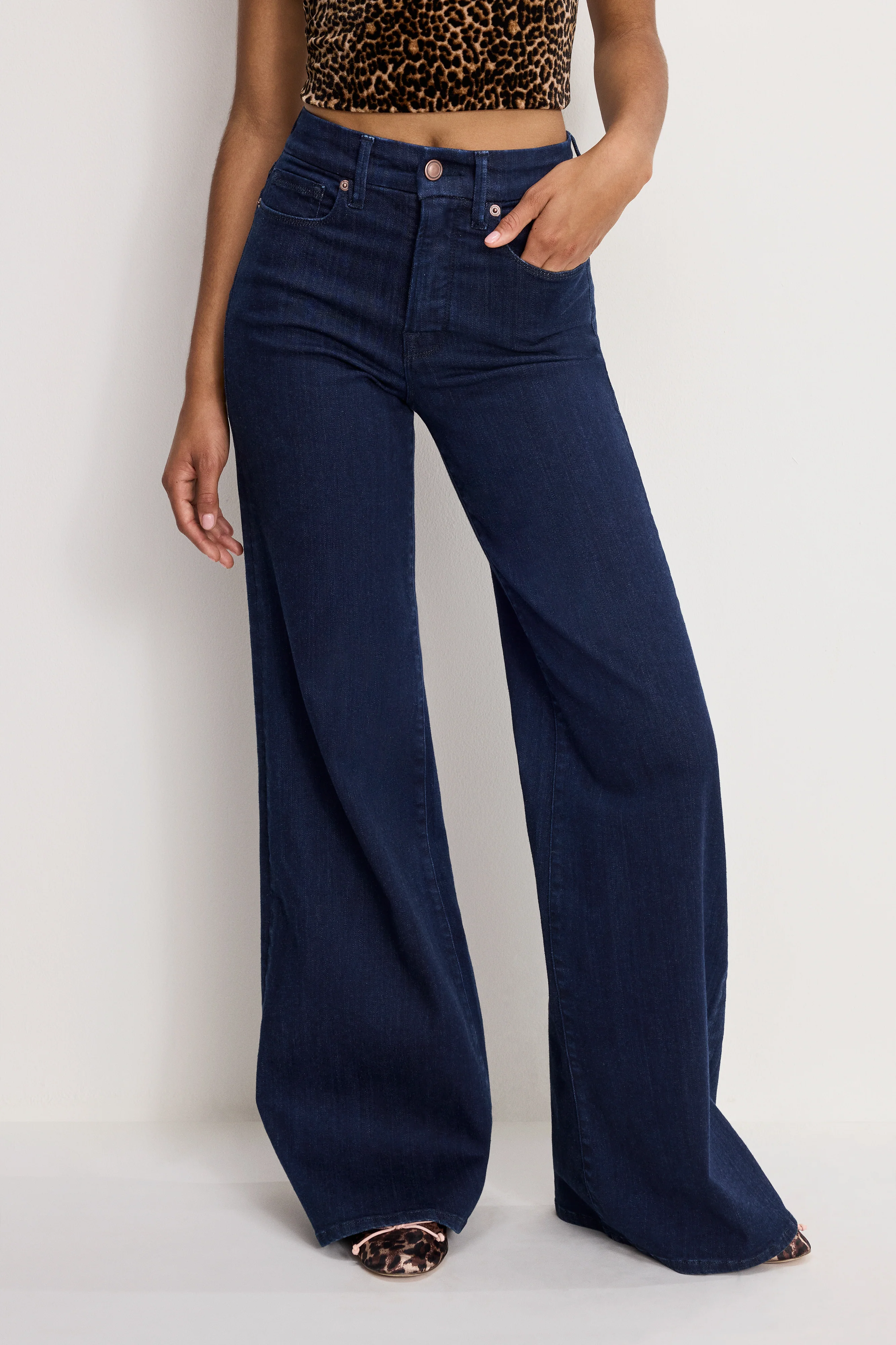 GOOD WAIST PALAZZO JEANS | INDIGO1153 - Image 2