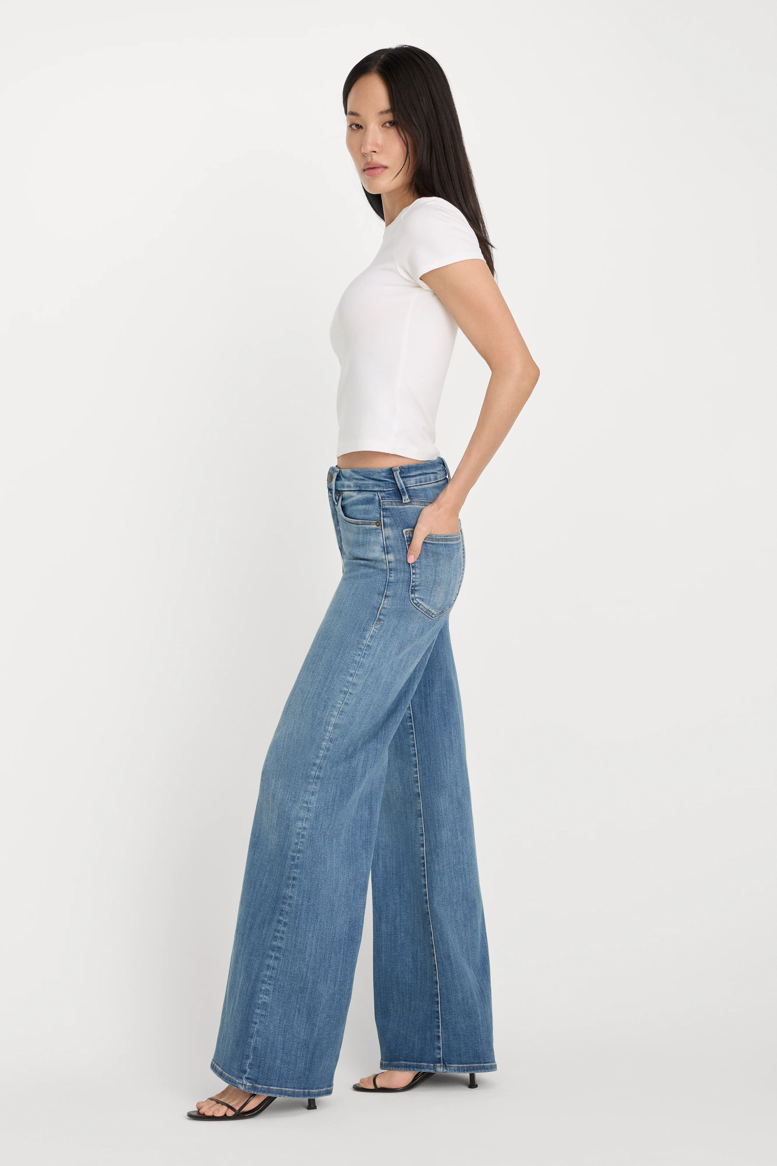 GOOD WAIST PALAZZO JEANS | INDIGO1154 - Image 3