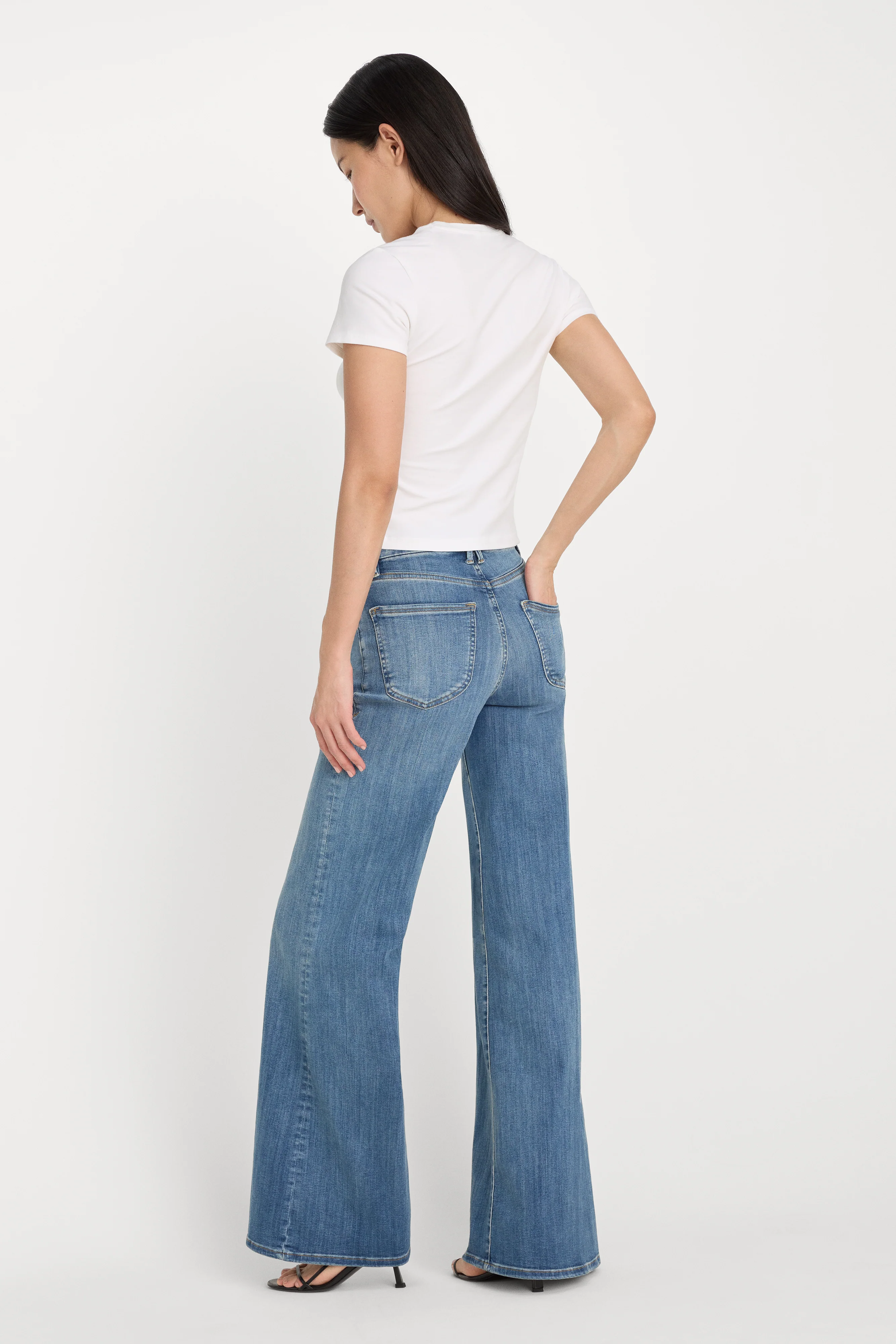 GOOD WAIST PALAZZO JEANS | INDIGO1154 - Image 4