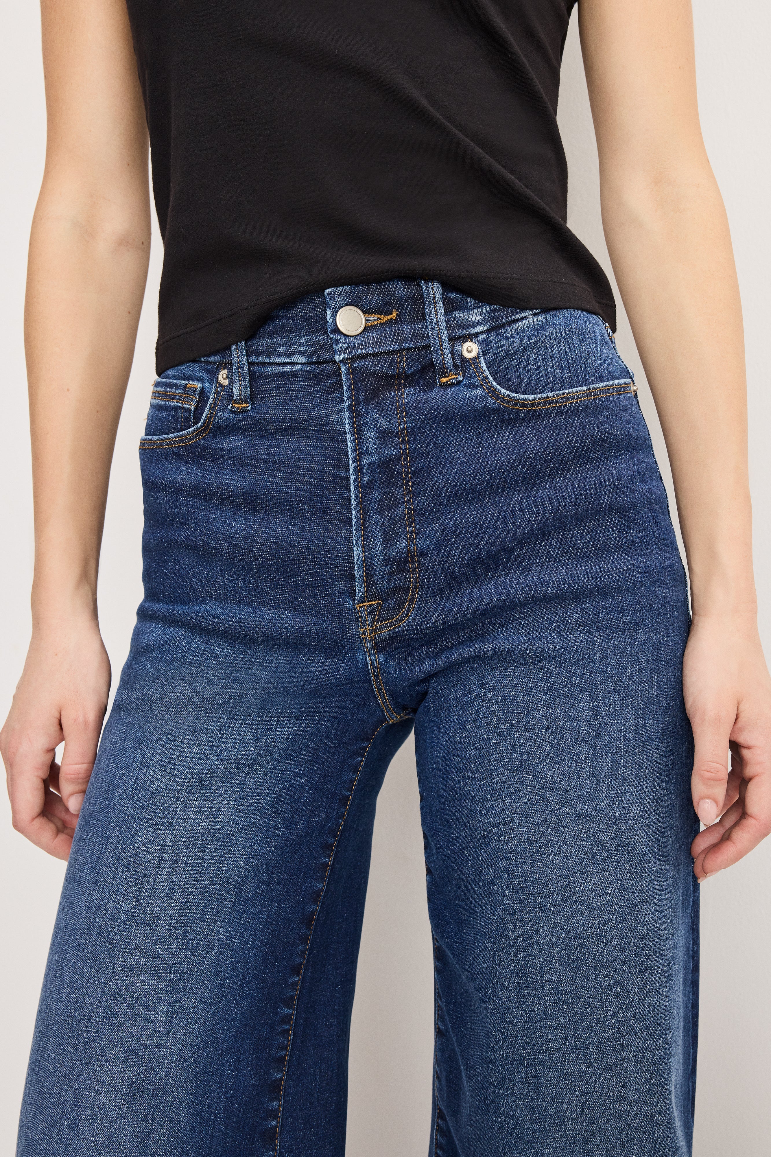 GOOD WAIST PALAZZO JEANS | INDIGO446 - Image 3
