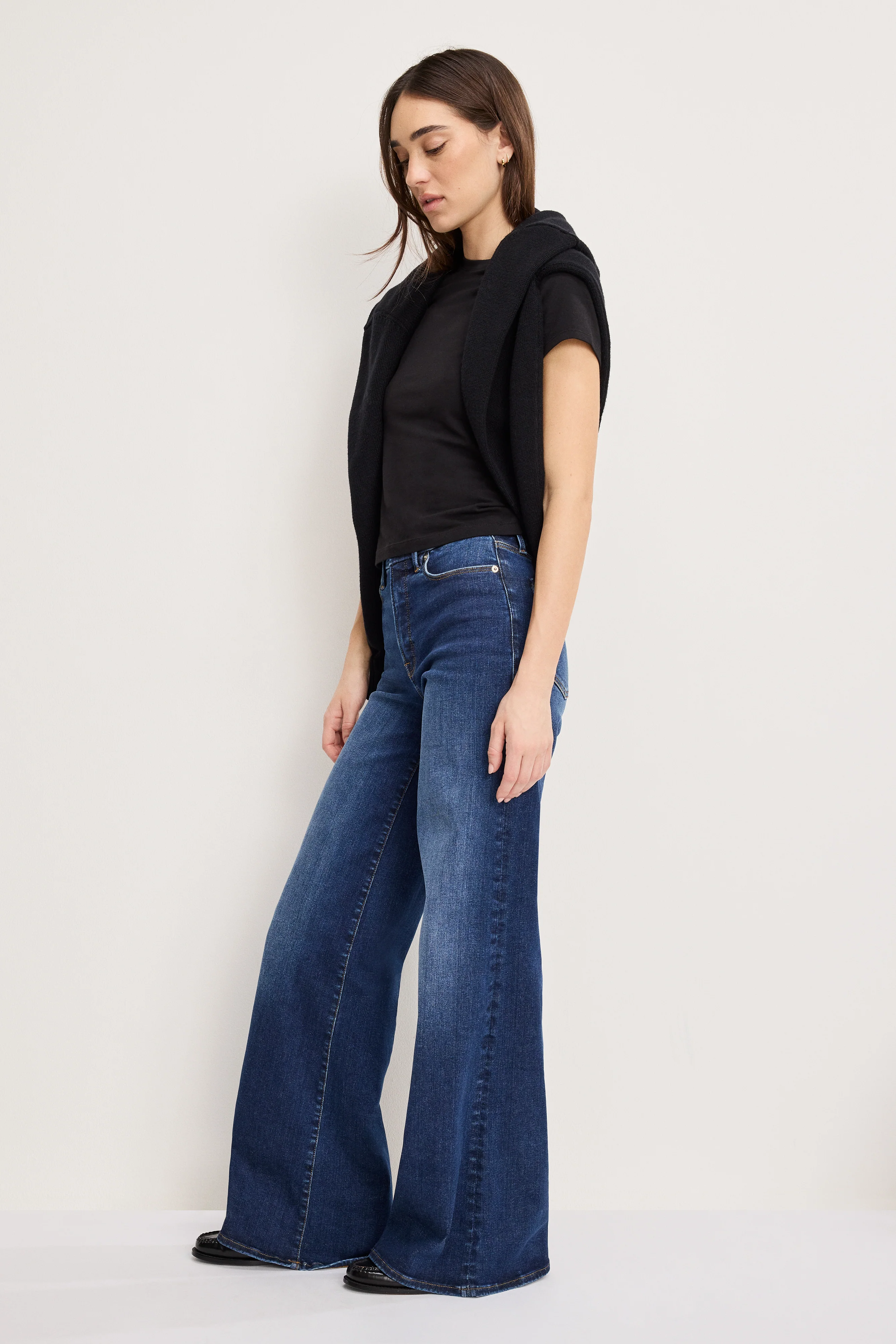 GOOD WAIST PALAZZO JEANS | INDIGO446 - Image 4