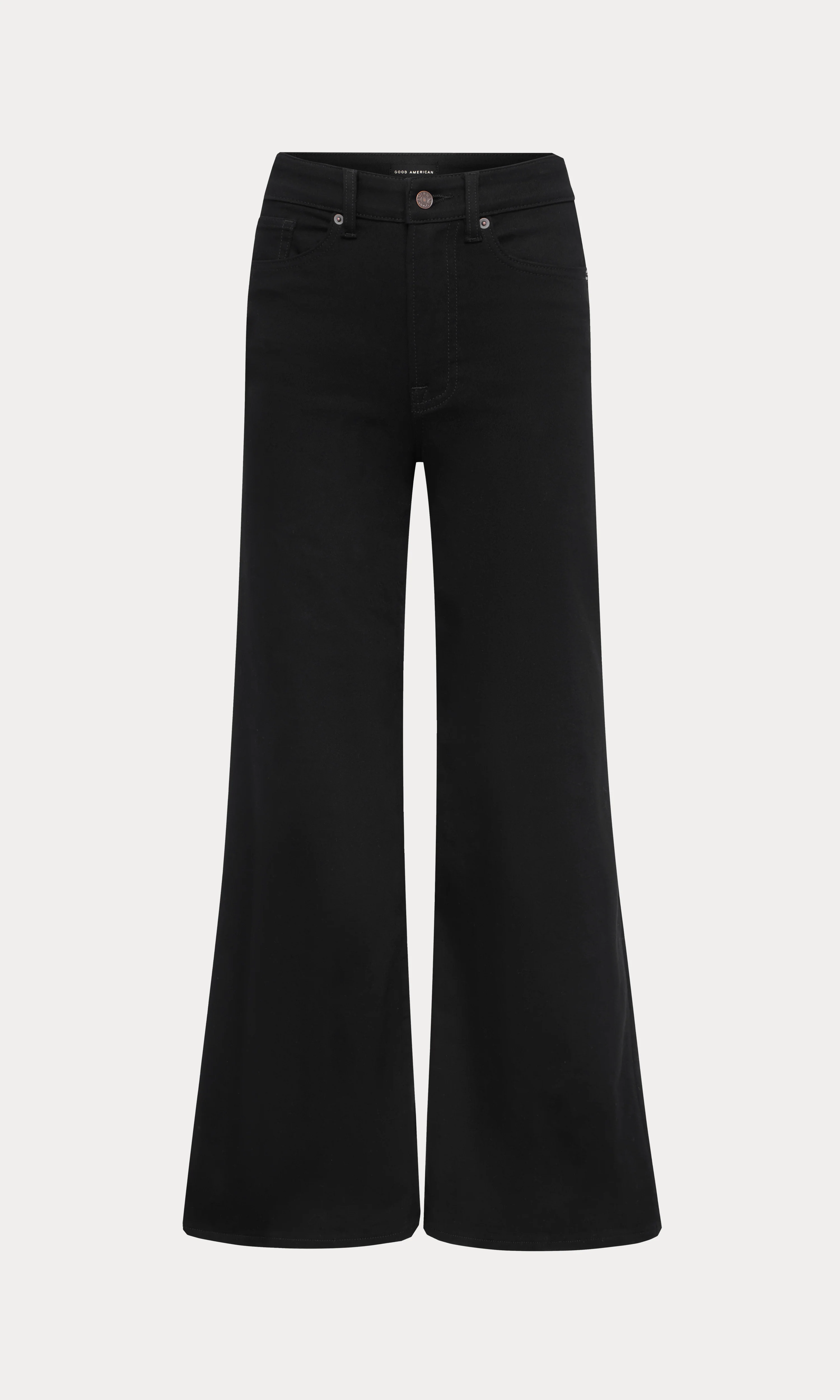 NEVER FADE GOOD WAIST PALAZZO JEANS | BLACK - Image 7