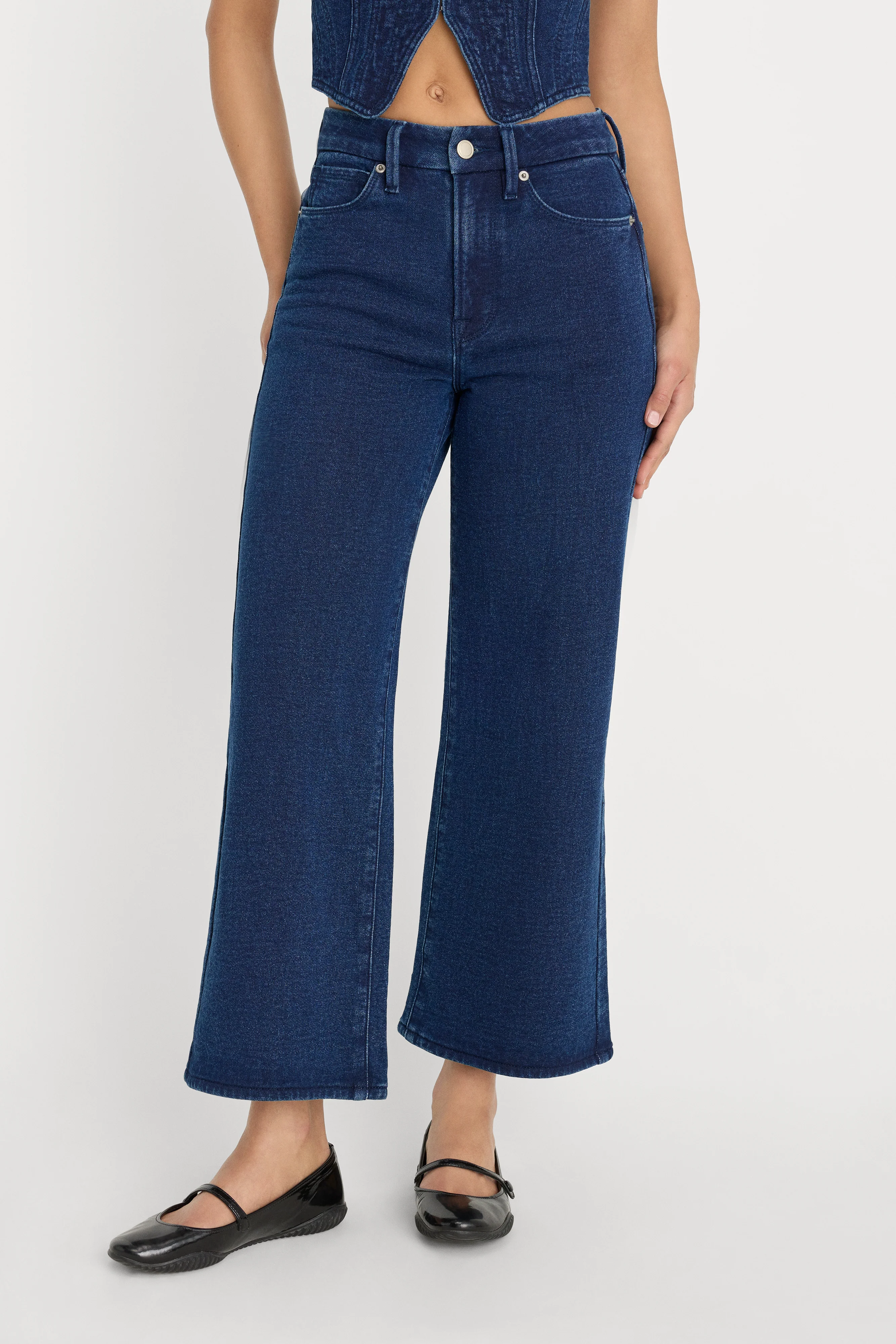 JEANIUS CROP PALAZZO | INDIGO377 - Image 2