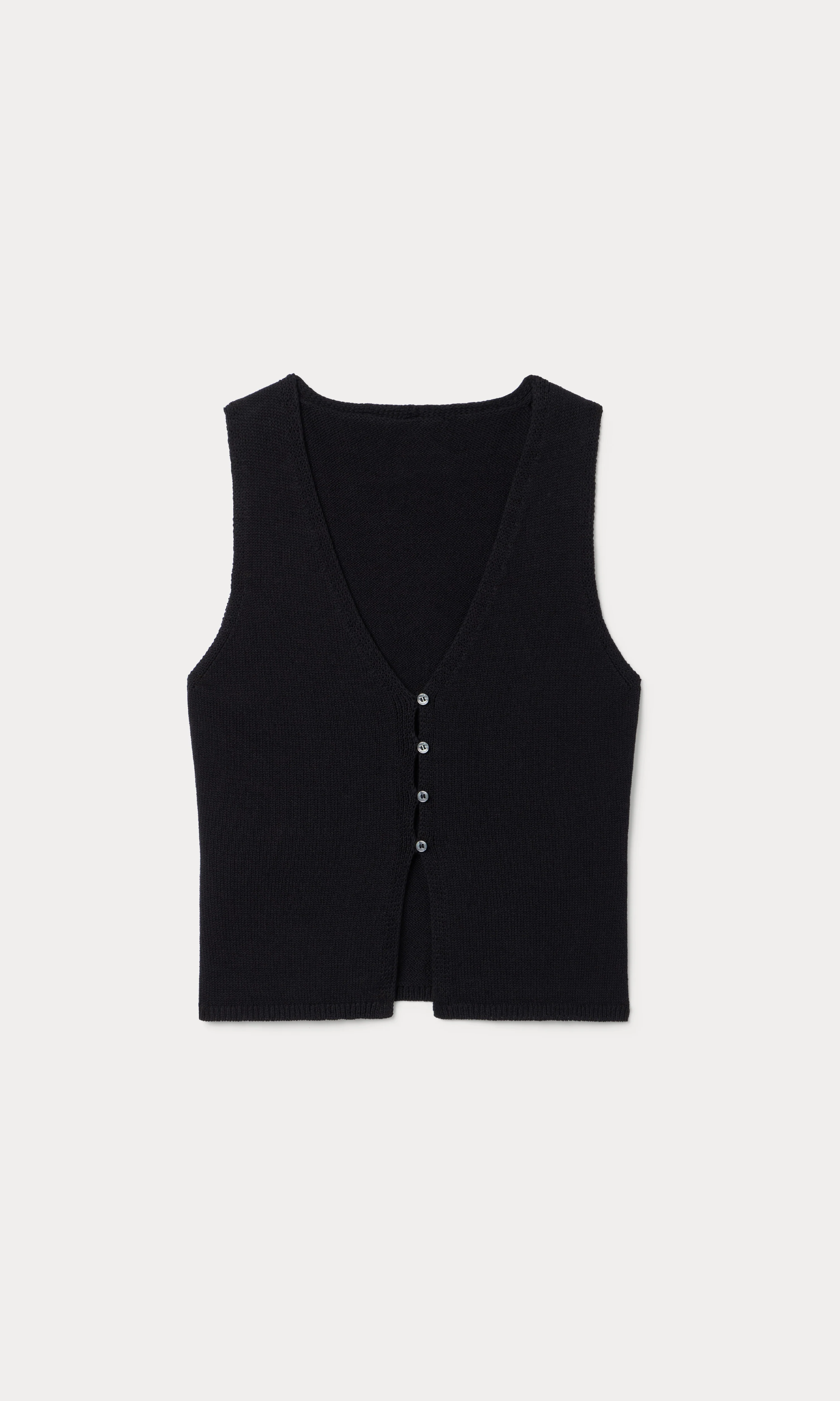 THE KNIT VEST | BLACK - Image 6