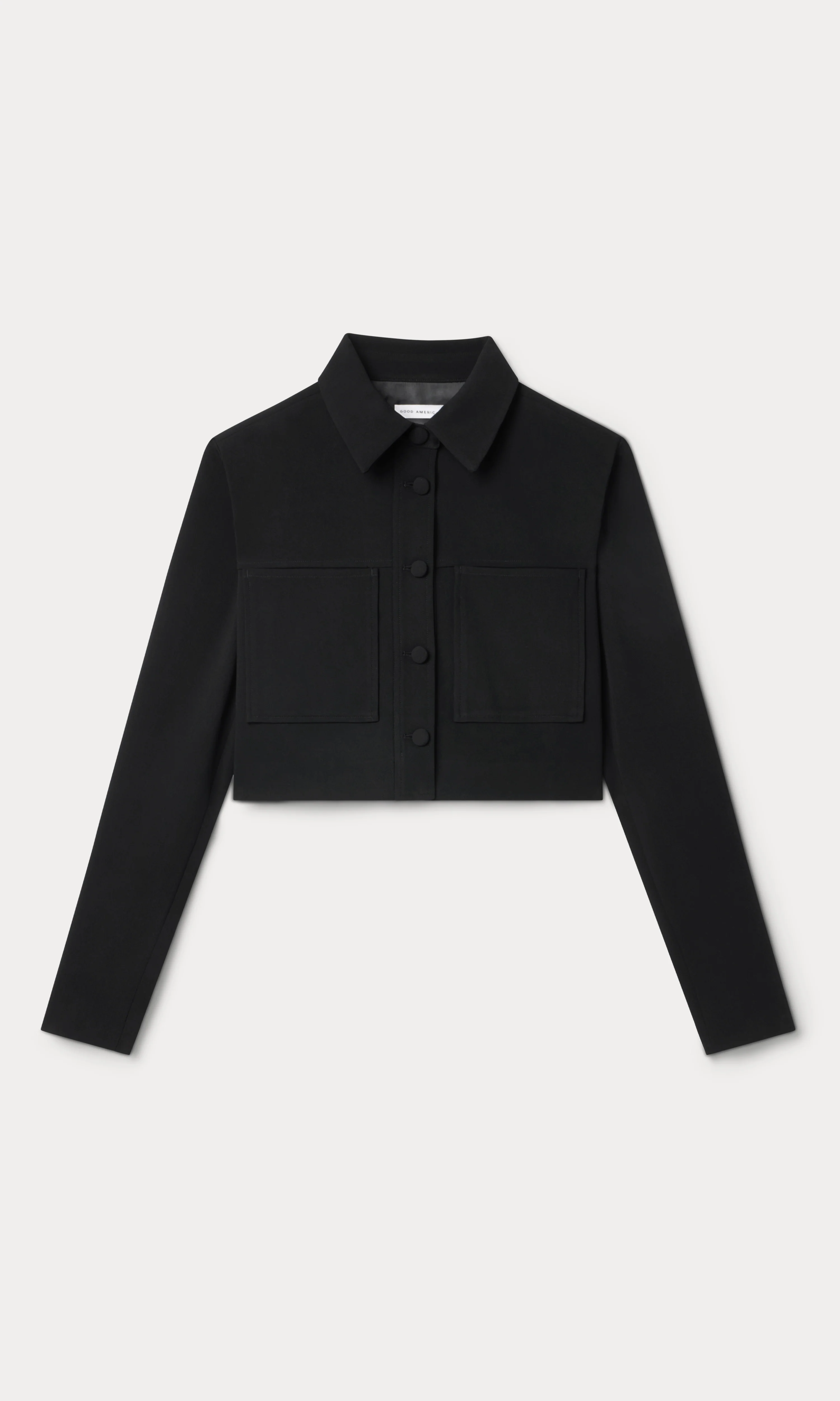 LUXE SUITING CROPPED JACKET | BLACK001 - Image 5