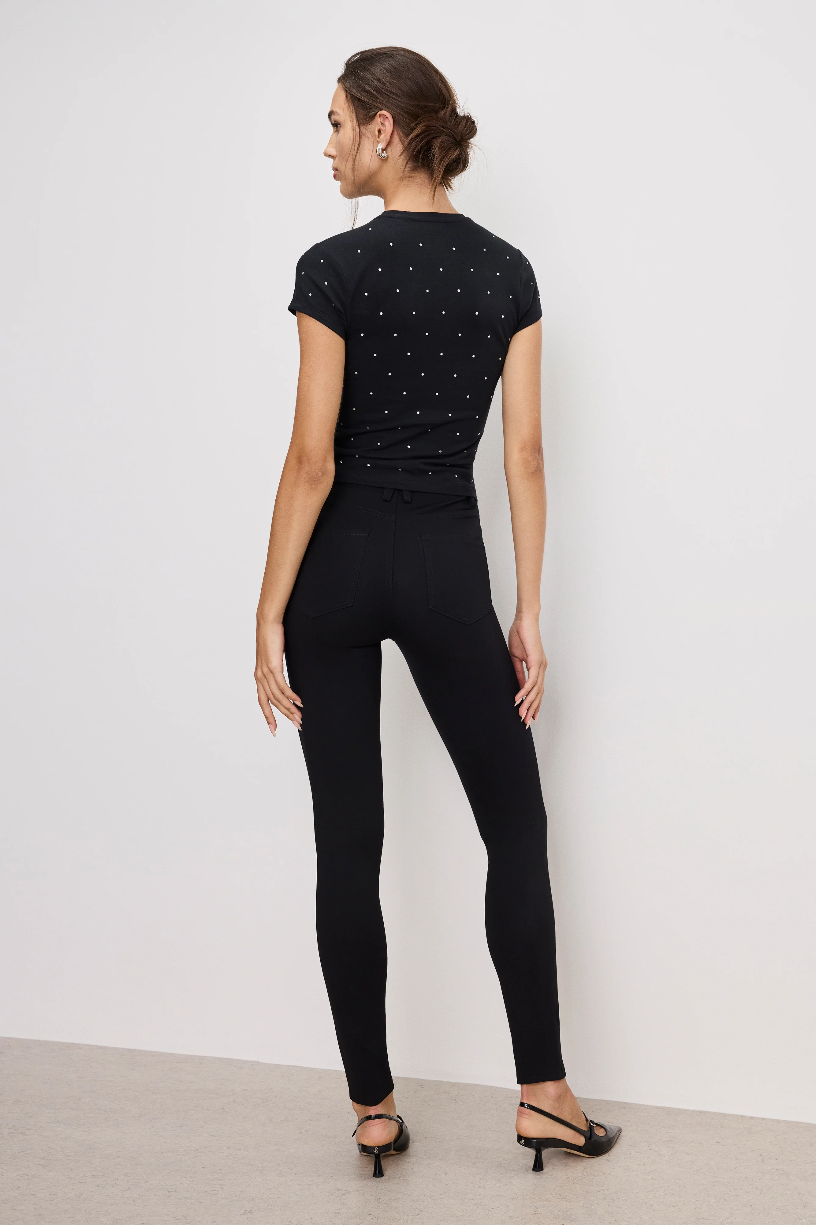 PONTE GOOD WAIST LEGGINGS | BLACK001 - Image 5
