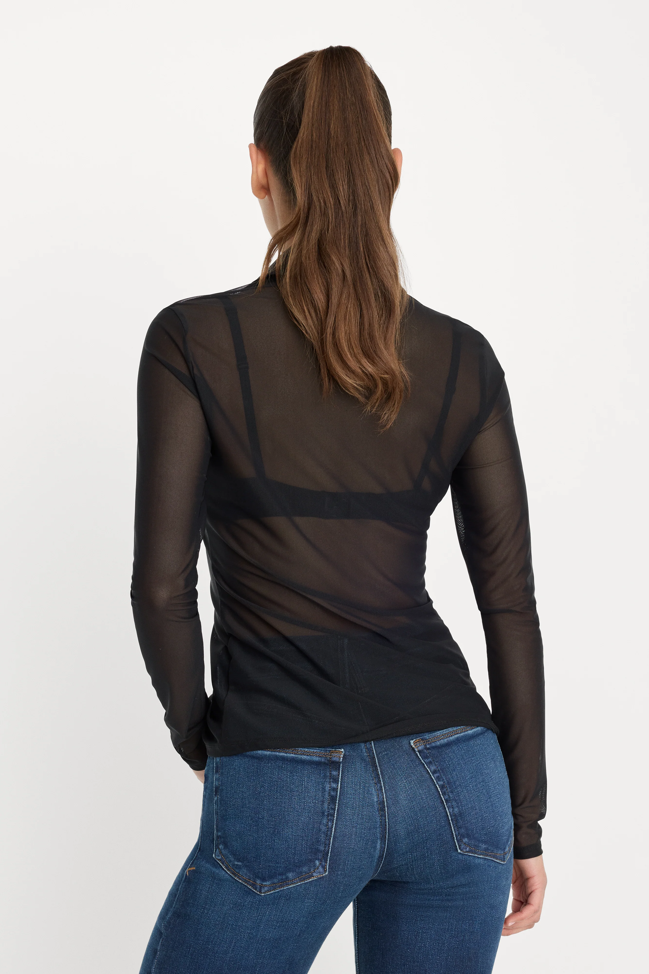 MESH BUTTON UP TOP | BLACK001 - Image 4