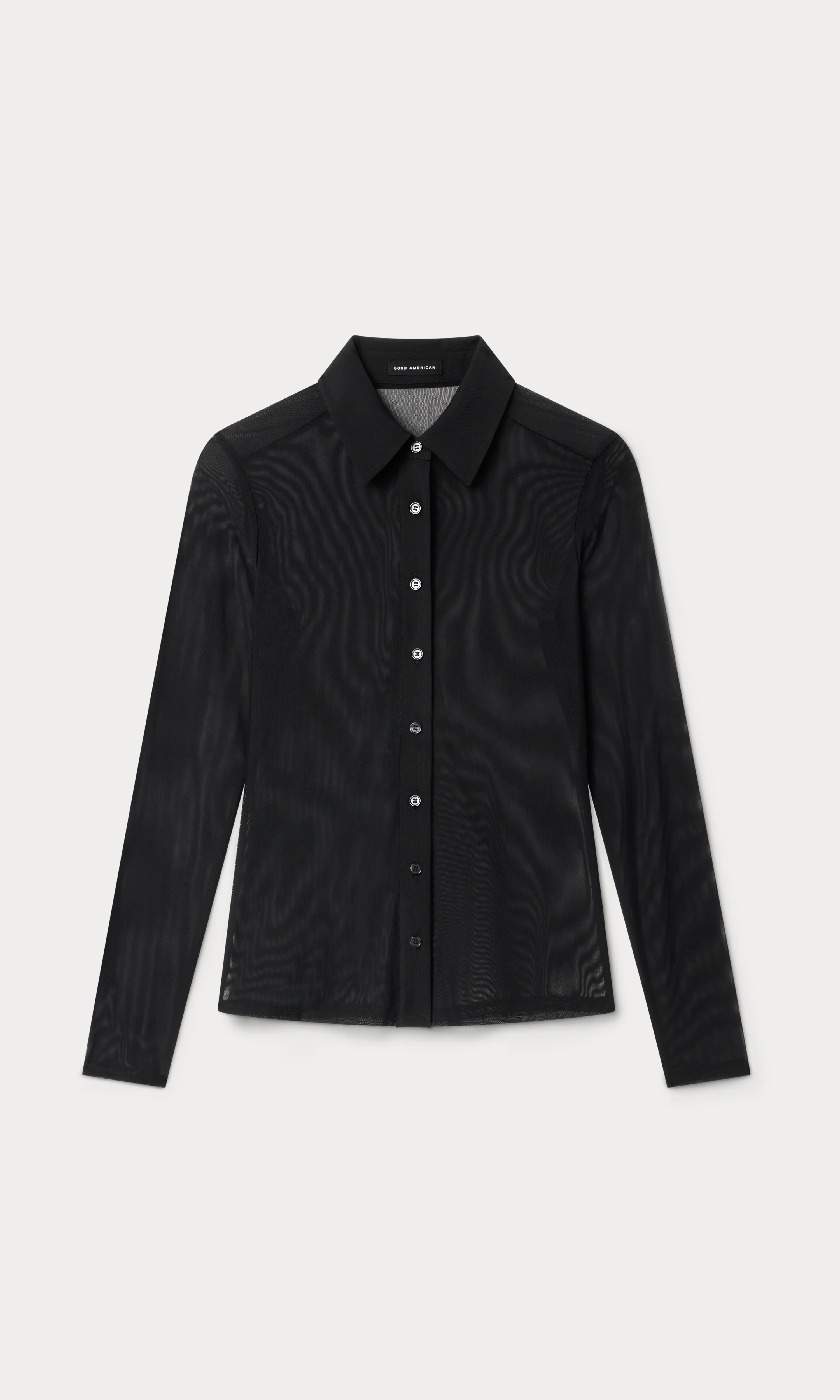 MESH BUTTON UP TOP | BLACK001 - Image 5