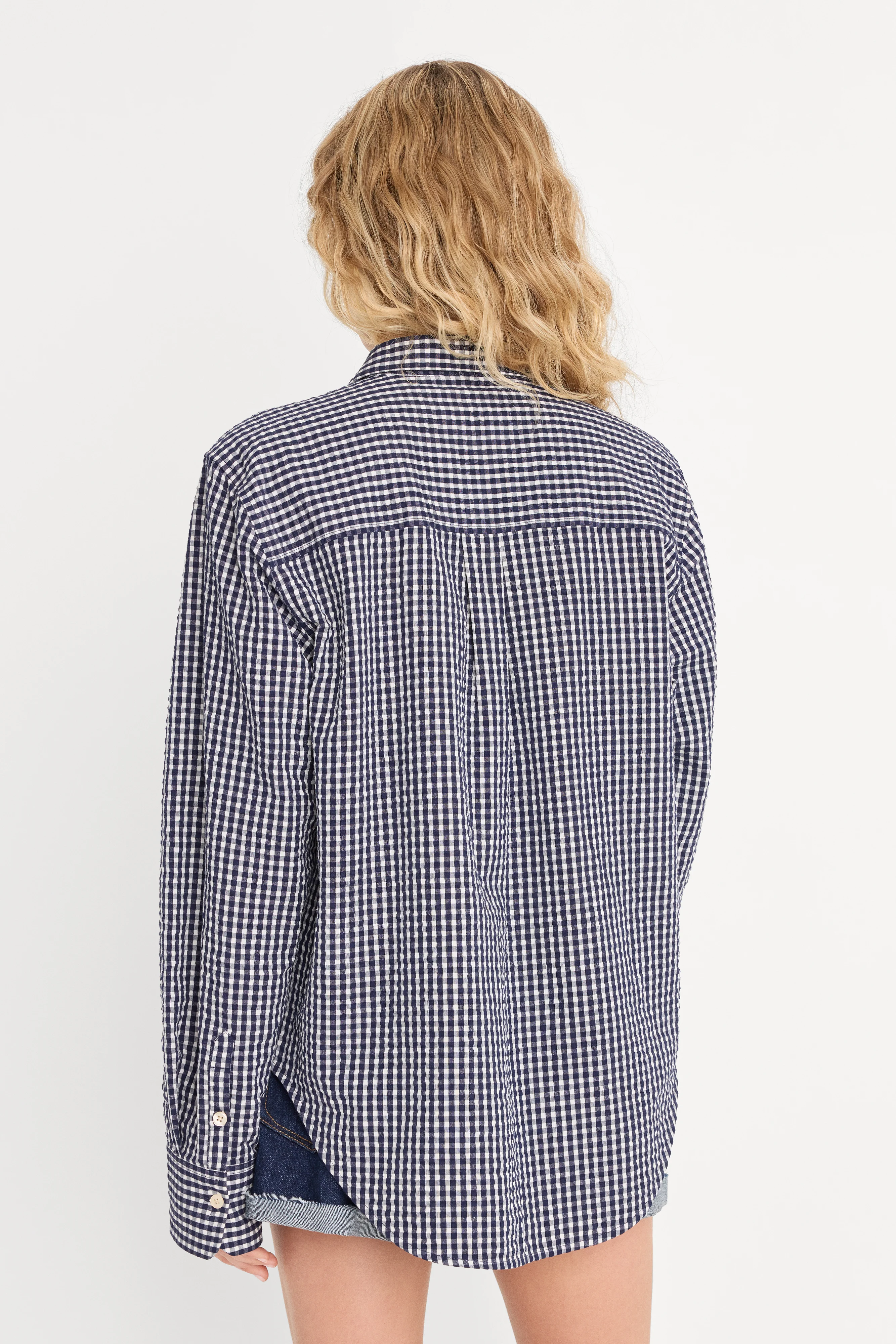 THE SEERSUCKER SHIRT | HORIZON GINGHAM SMALL - Image 5