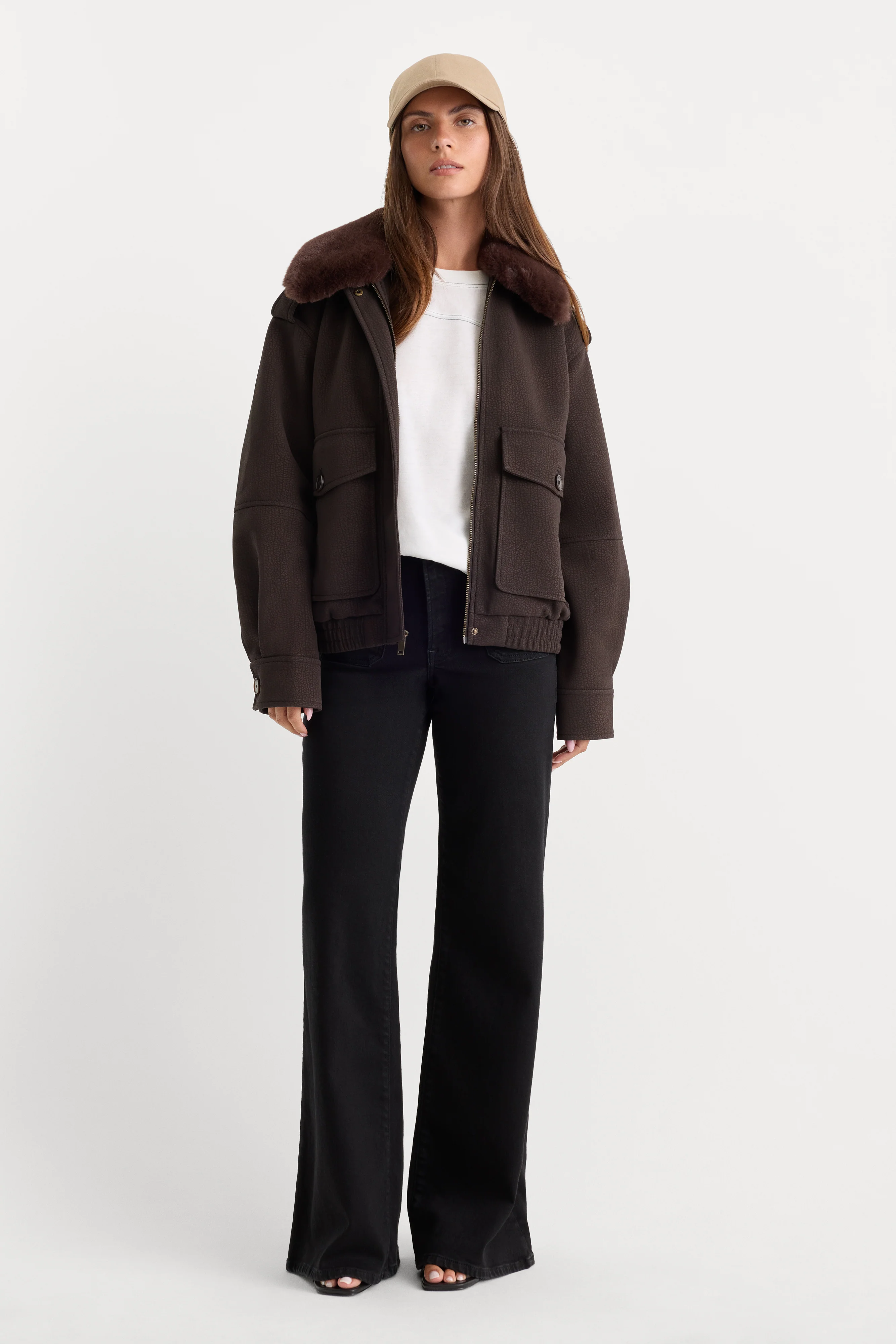 GOOD PETITE PALAZZO JEANS | BLACK001 - Image 3