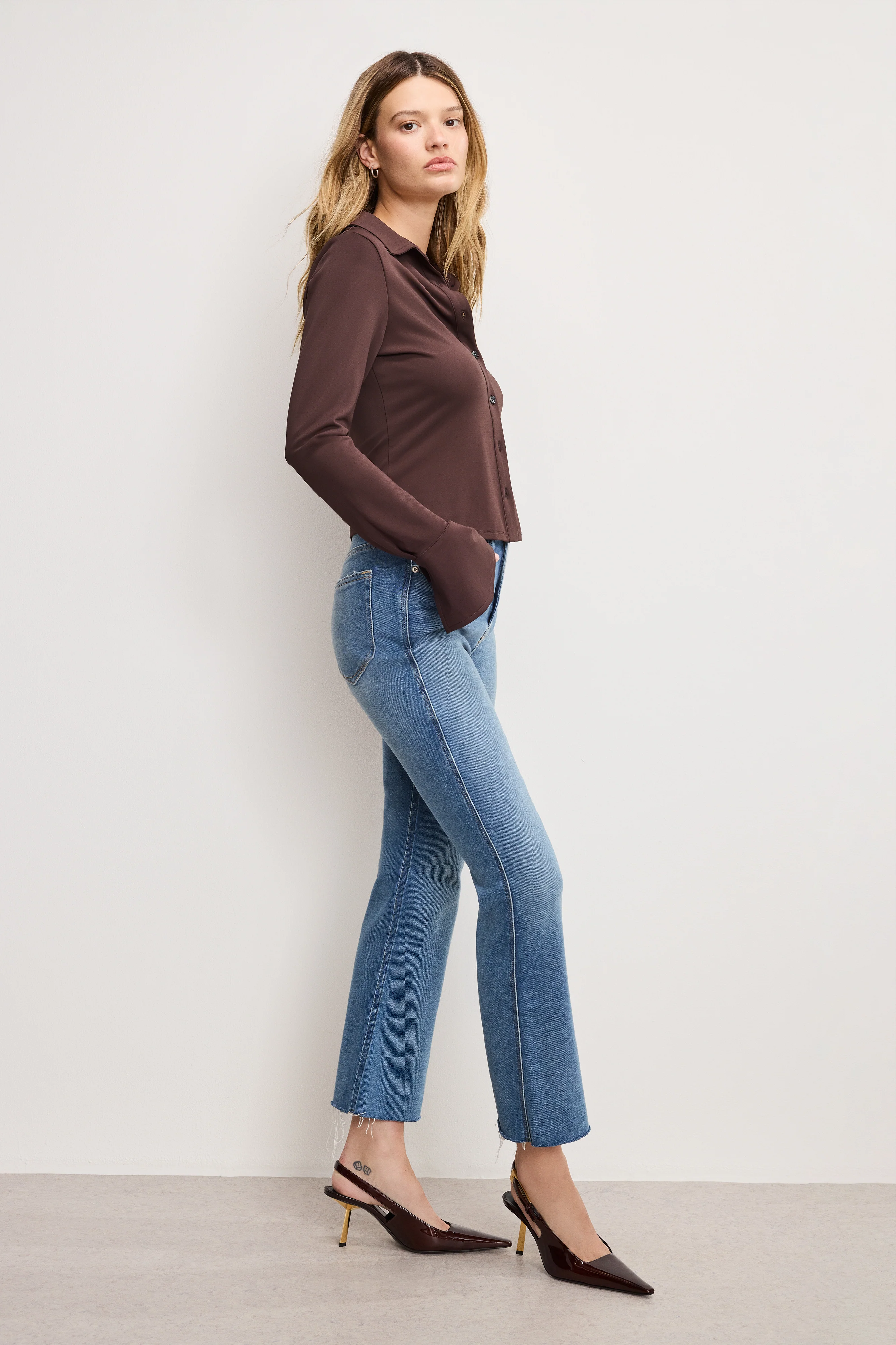 SOFT TECH GOOD KICK FLARE JEANS | INDIGO1026 - Image 4