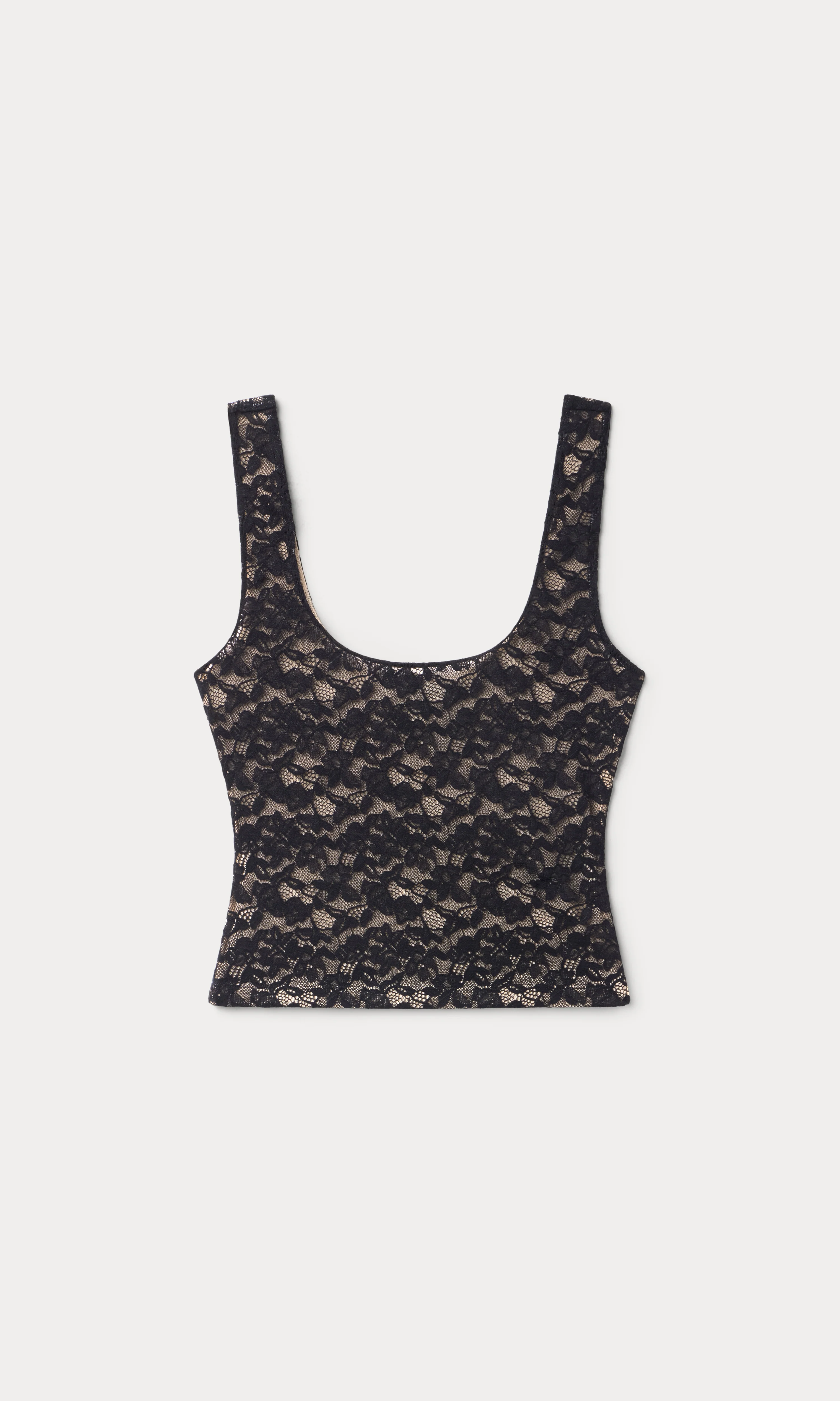 STRETCH LACE SCOOP TANK | BLACK001 - Image 6