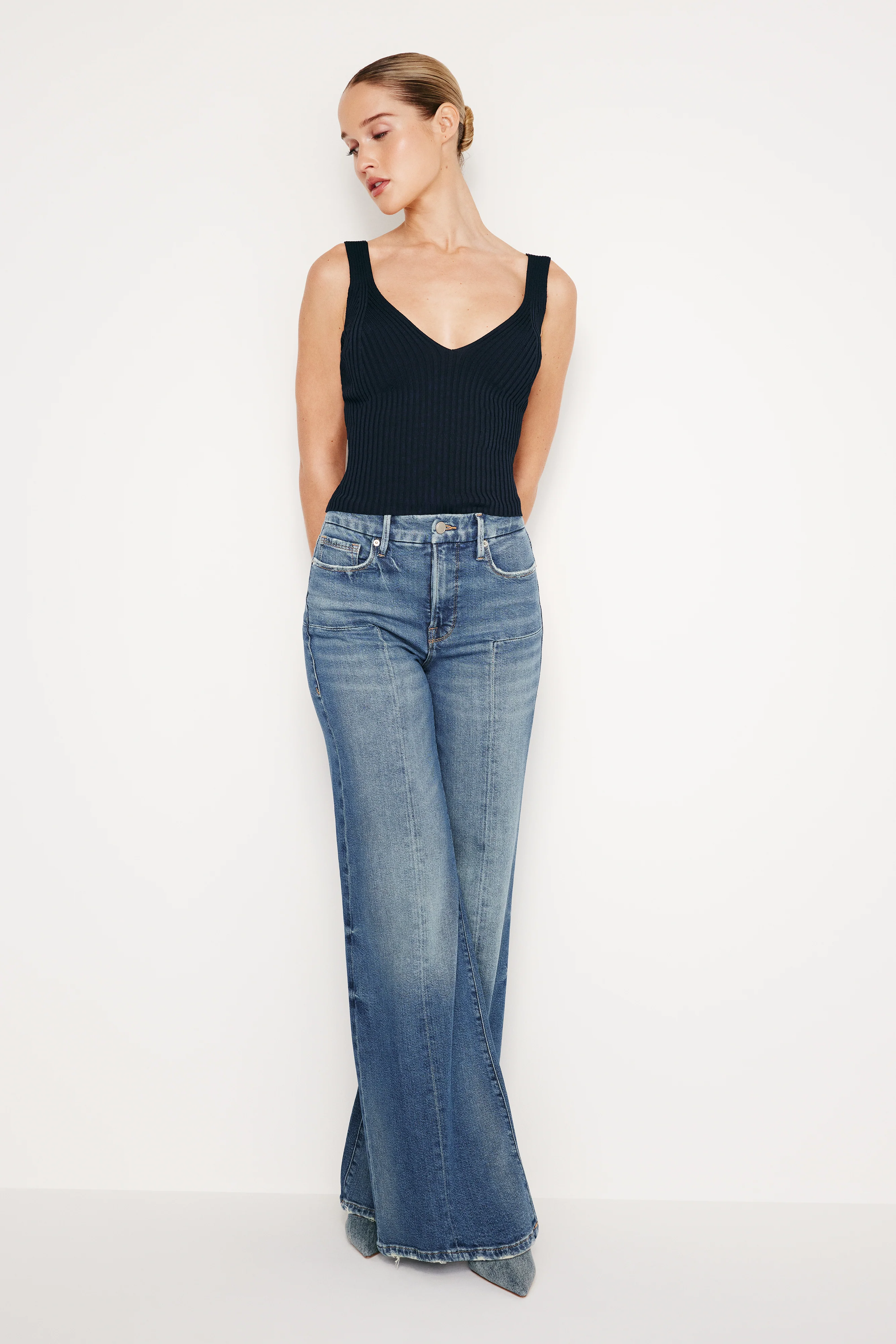 STRETCH RIB TANK TOP | NEW NAVY002 - Image 4