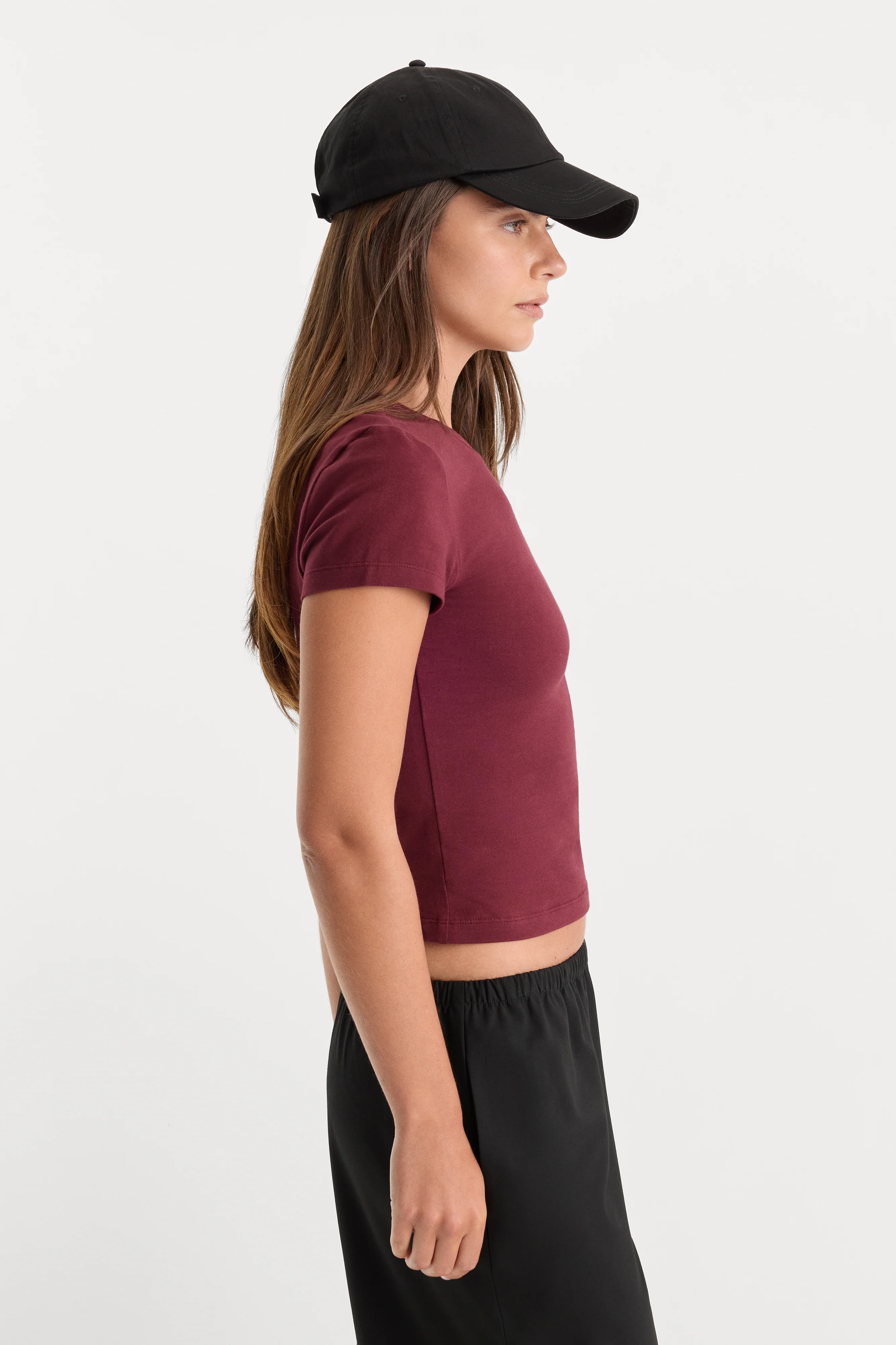 THE BABY TEE | BERRY NOIR - Image 2