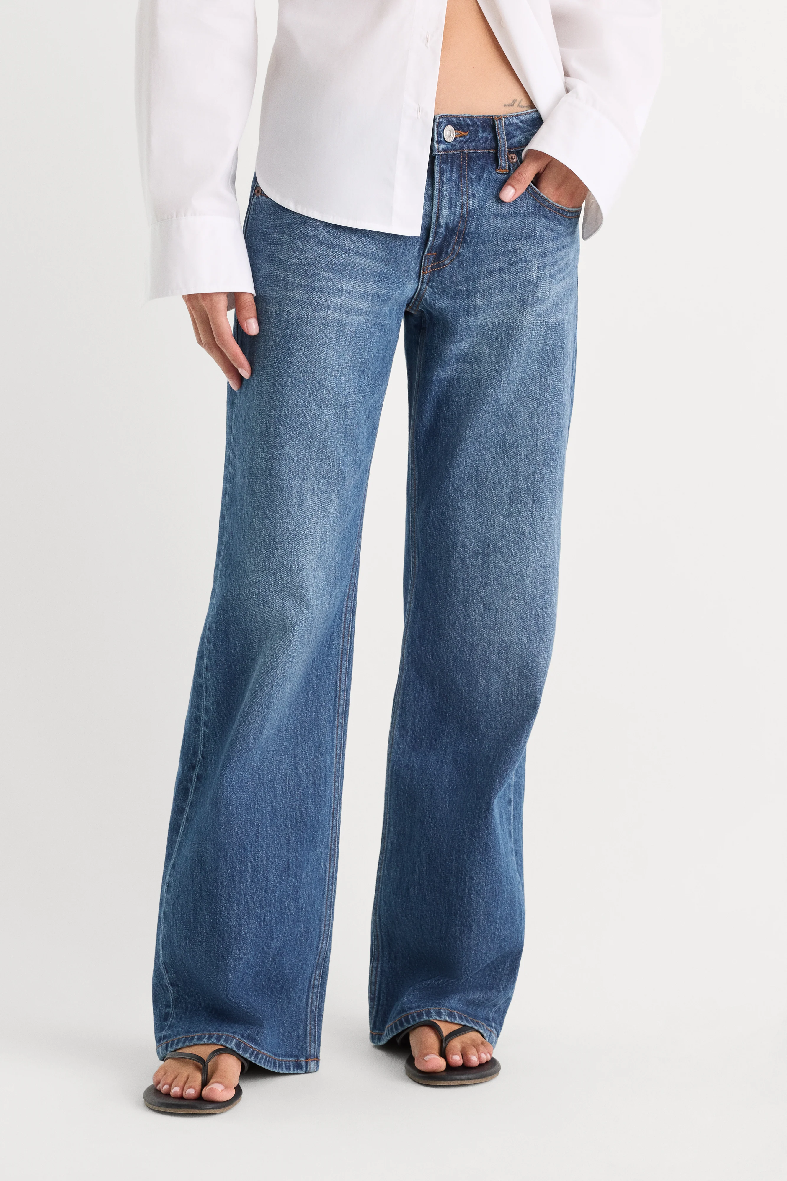 VINTAGE LOW LOOSE JEANS | INDIGO1291 - Image 2