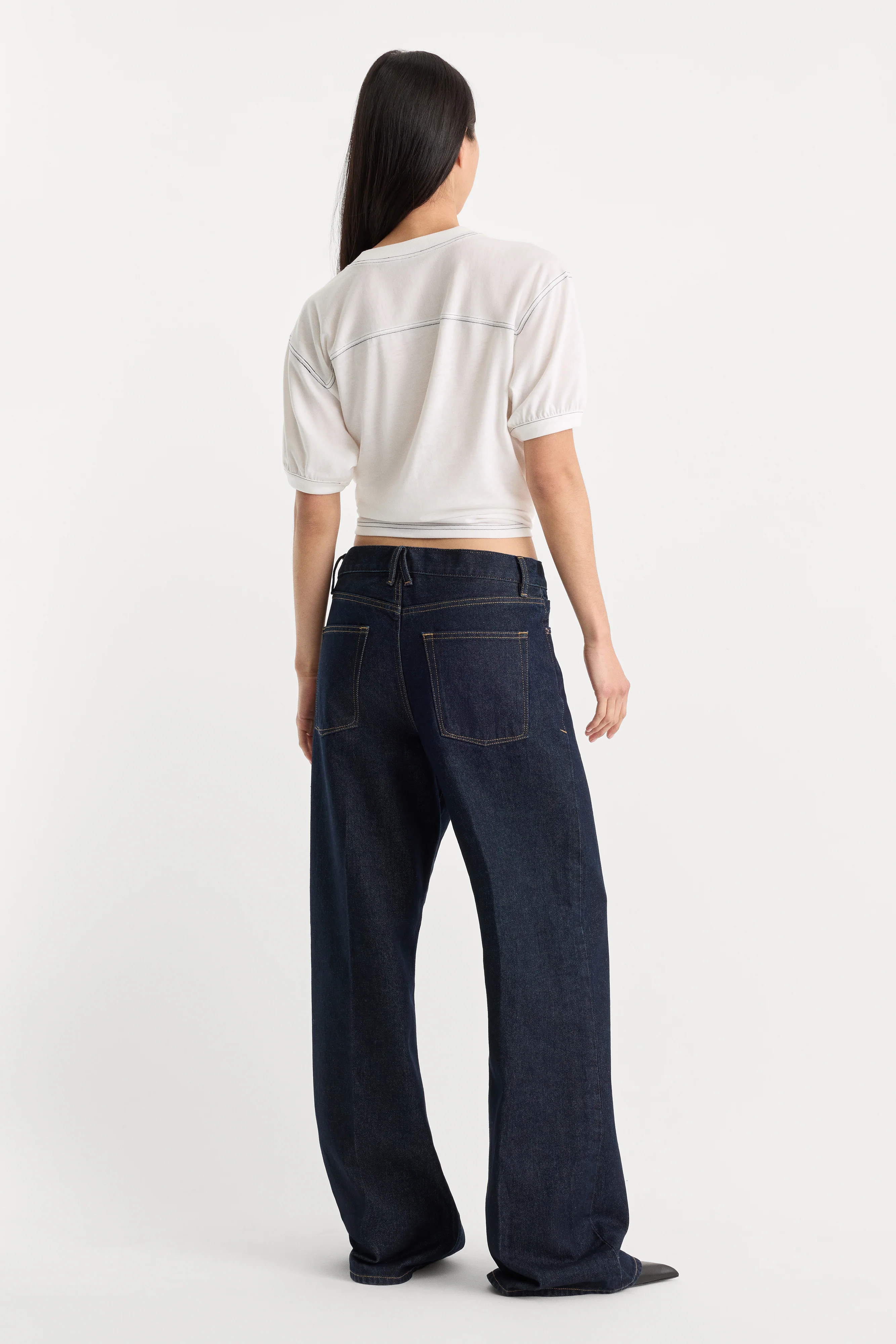 VINTAGE LOW SLUNG BAGGY JEANS | RINSE - Image 5