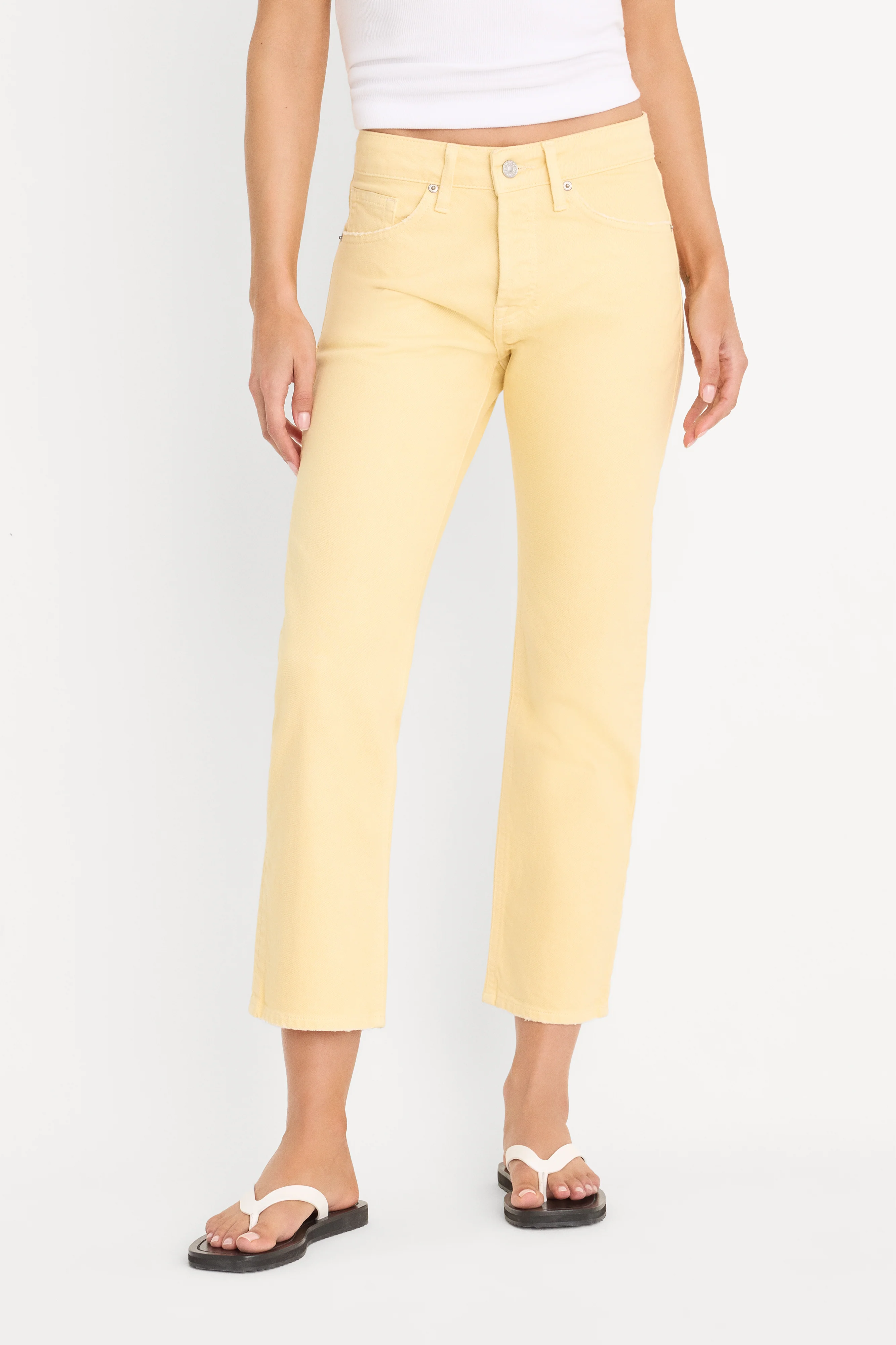 VINTAGE STRAIGHT ANKLE JEANS | HONEY - Image 2